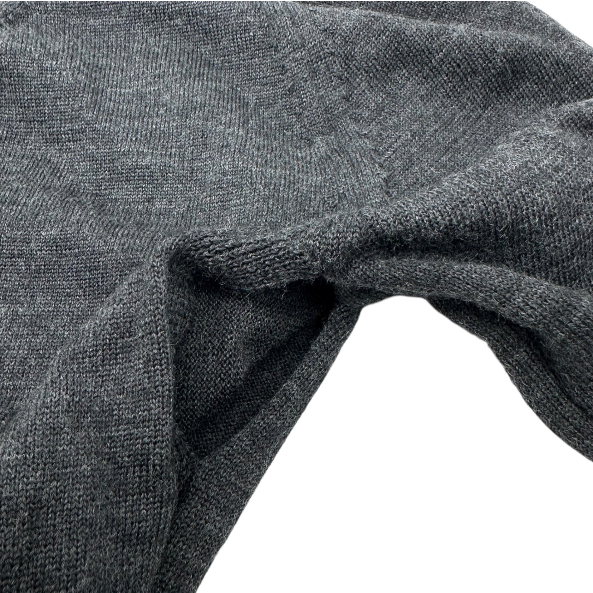 COMME des GARCONS JUNYA WATANABE(コムデギャルソンジュンヤワタナベ) 07AW Side hole deformed wool cardigan 脇穴 変形 ウール カーディガン JT-N020 S チャコールグレー AD2007