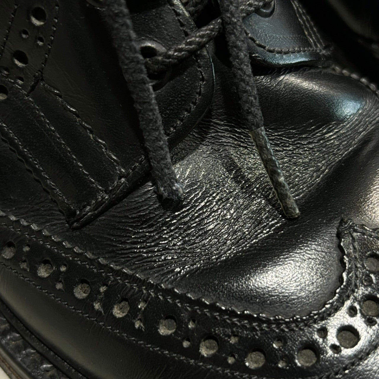 Tricker's(トリッカーズ) COUNTRY BOOTS MALTON カントリーブーツ モールトン 2508 7 1/2 -5(26cm程度) ブラック メダリオン レースアップ ブーツ ドレス