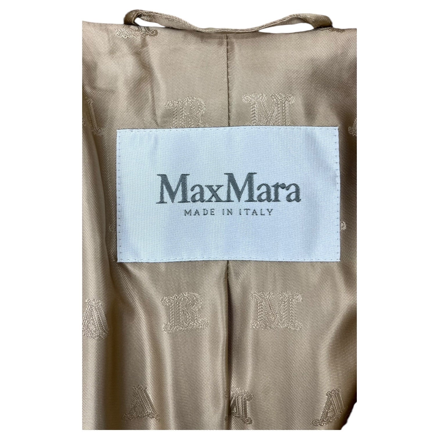 MAX MARA(マックスマーラ) キャメルxウールxシルク テディベア コート PRIMO 23101104316 42(L程度) ベージュ ロング コート ボア チェスター