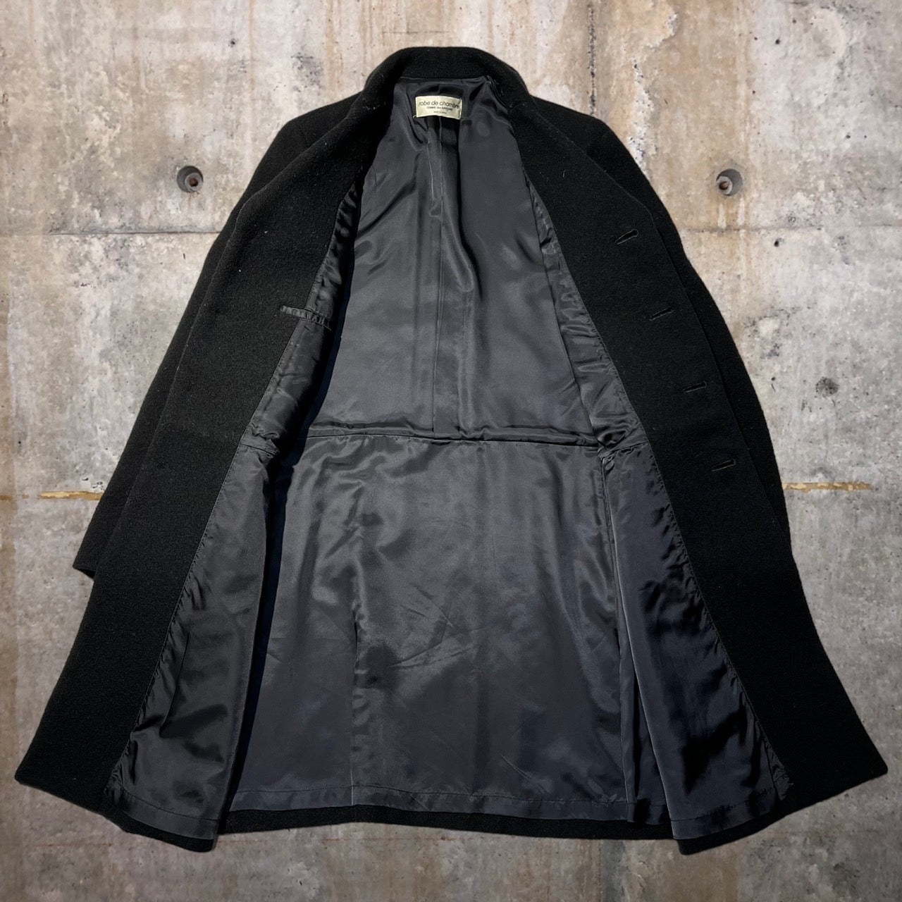 robe de chambre COMME des GARCONS(ローブドシャンブルコムデギャルソン) 90's切替4Bウールコート RC-040030 表記なし(M~L程度) ブラック AD1995