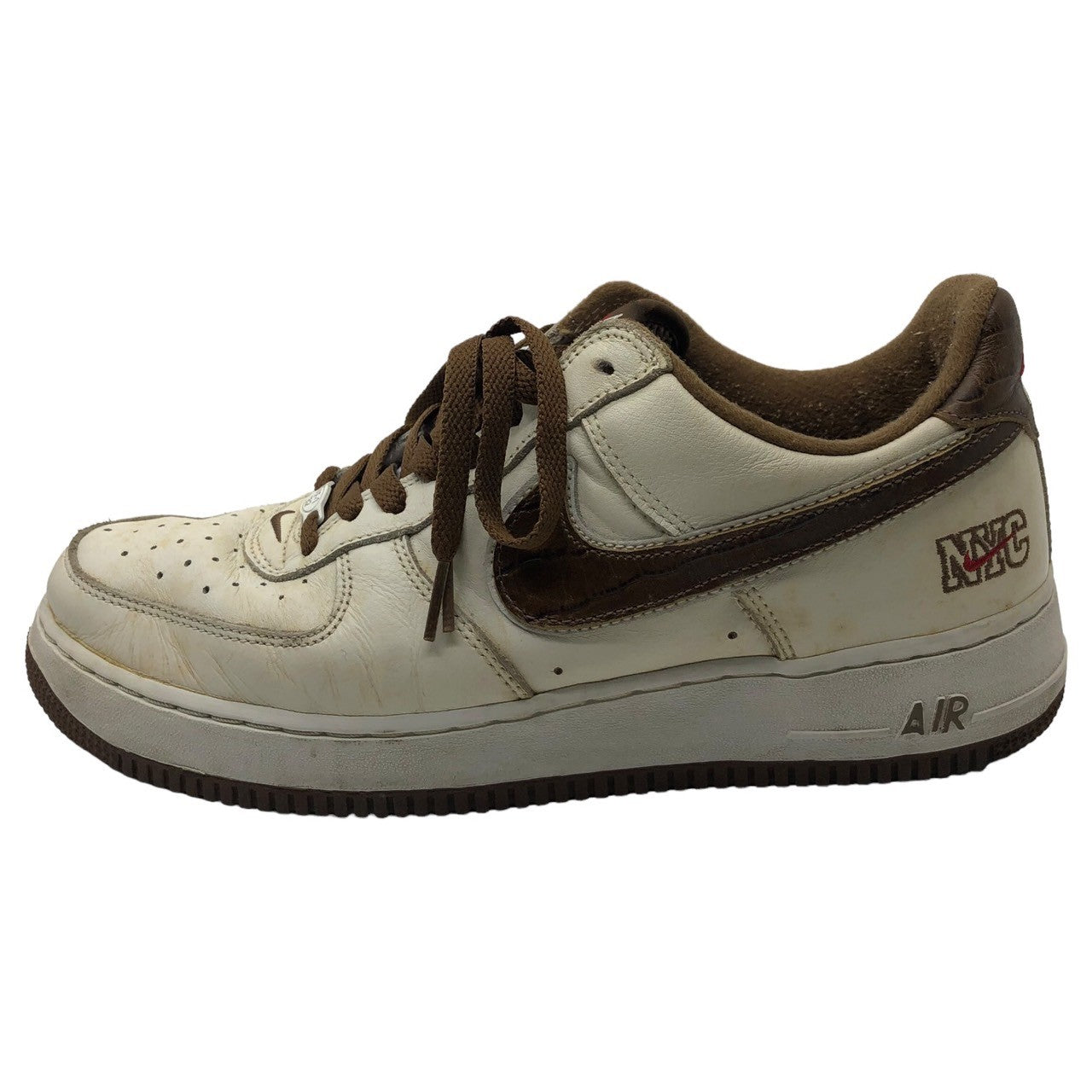 NIKE(ナイキ) 2003's AIR FORCE 1 LOW NYC エアフォース ワン 306509-121 28.5cm ホワイト×ブラウン