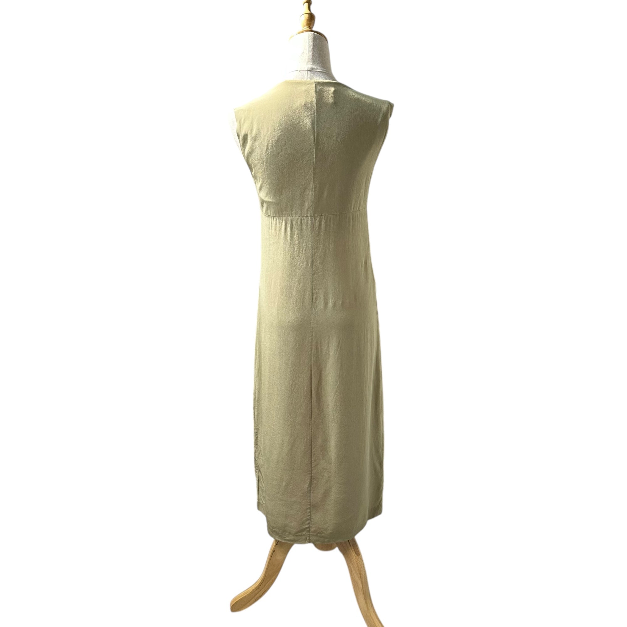Maison Martin Margiela(メゾン マルタンマルジェラ) 00's Sleeveless Silk Dress Dress ノースリーブ シルク ドレス ワンピース カーキ ここのえ期 アーカイブ