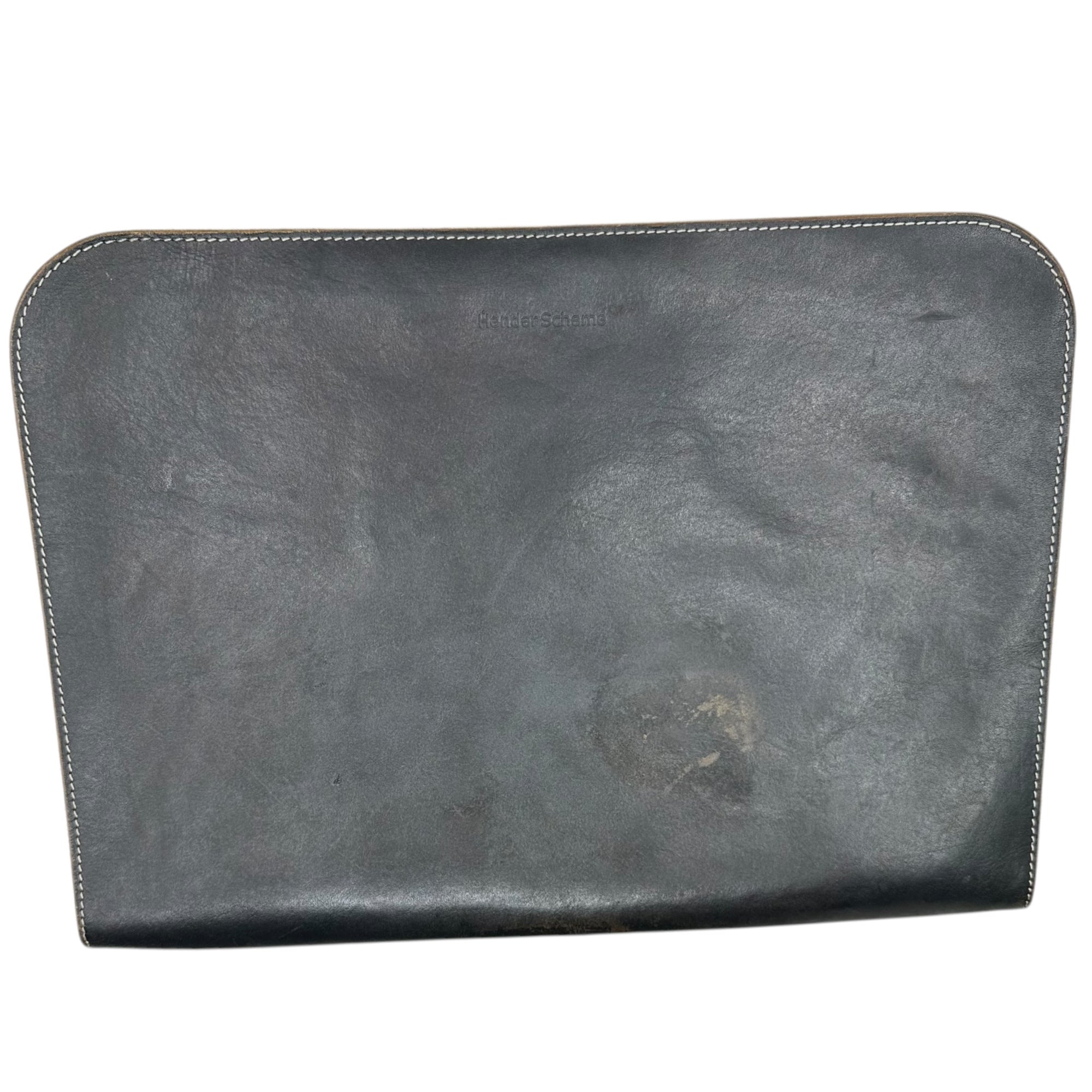Hender Scheme(エンダースキーマ) Leather Clutch Bag PC Case レザー クラッチバッグ PCケース ダークネイビー