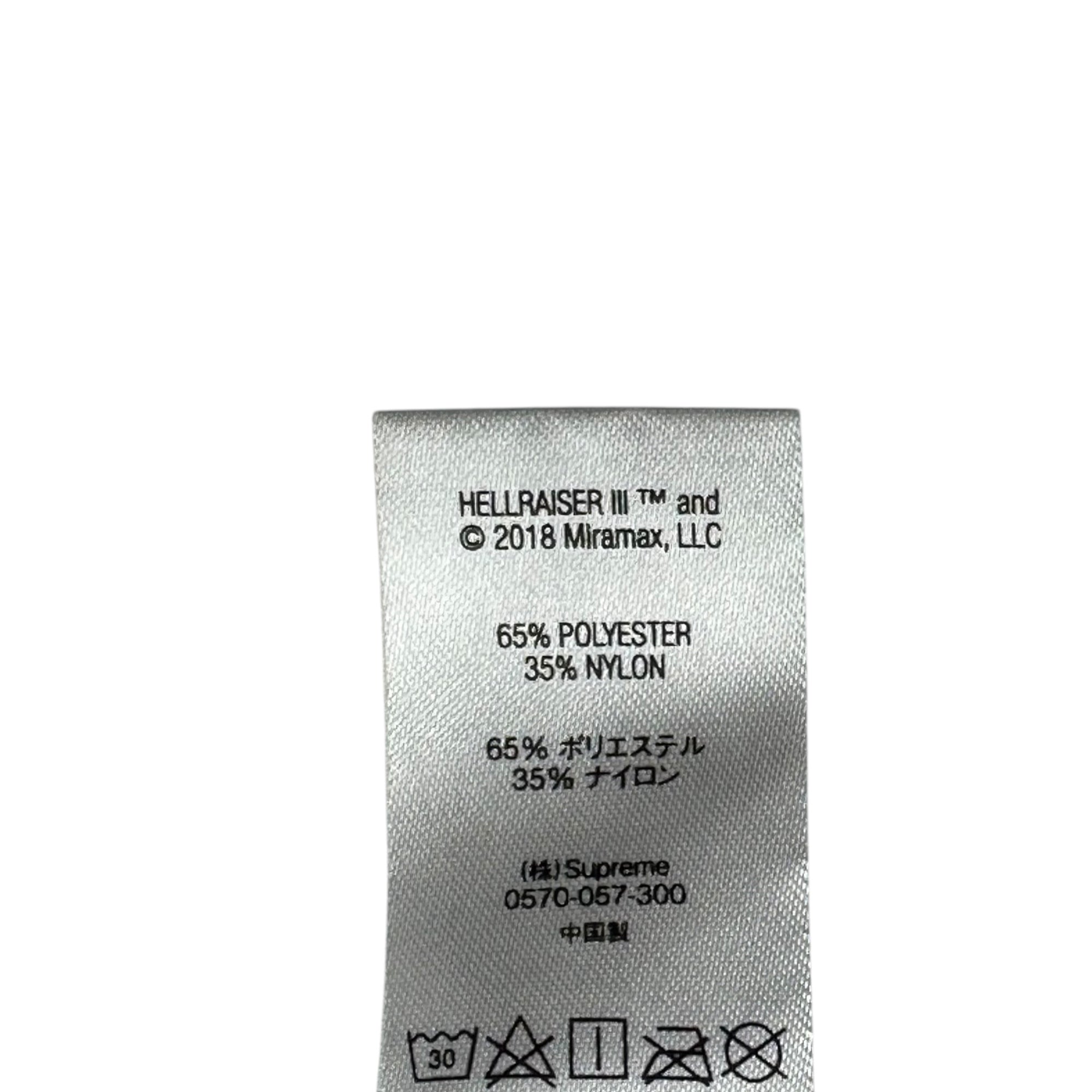 SUPREME(シュプリーム) 18SS Hellraiser Football Jersey ヘルレイザー フット ボール ジャージ M ホワイト×ブラック コラボ ゲーム シャツ Tシャツ 半袖