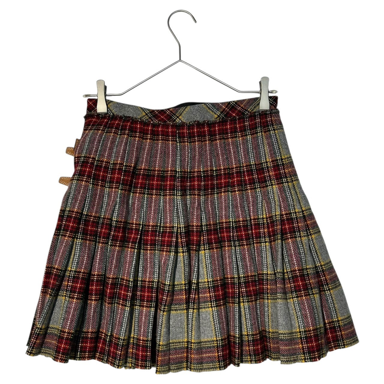 D&G(ディー&ジードルガバドルチェ&ガッバーナ) 00's Large quantity Patches Design Mini Skirt 00年代 多量 パッチ デザイン ミニ スカート 24 ブラウン