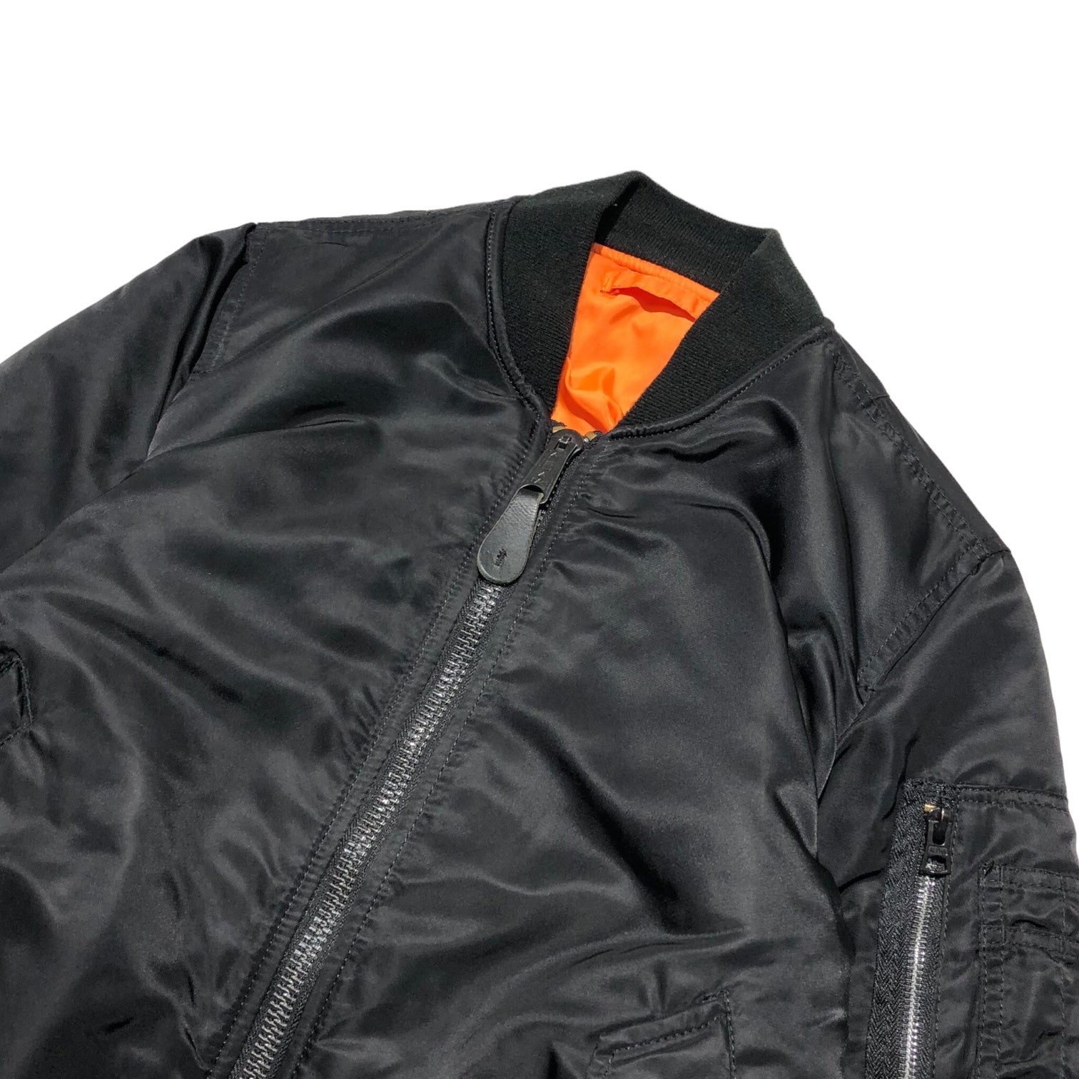 ALPHA INDUSTRIES(アルファ インダストリーズ) MA-1 flight jacket フライト ジャケット 0615-00-573-8335 XS ブラック ミリタリー ボンバー