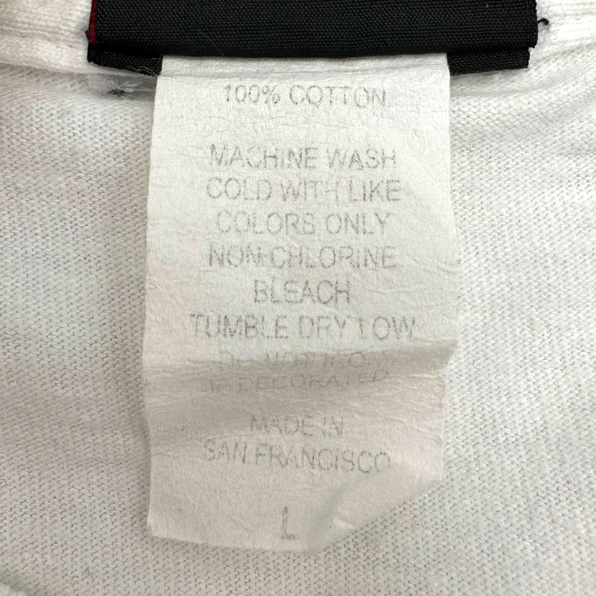 415 Clothing(415クロージング) OLD FRISCO Print T-Shirt オールド フリスコ プリント Tシャツ L ホワイト×レッド 著名人 着用品