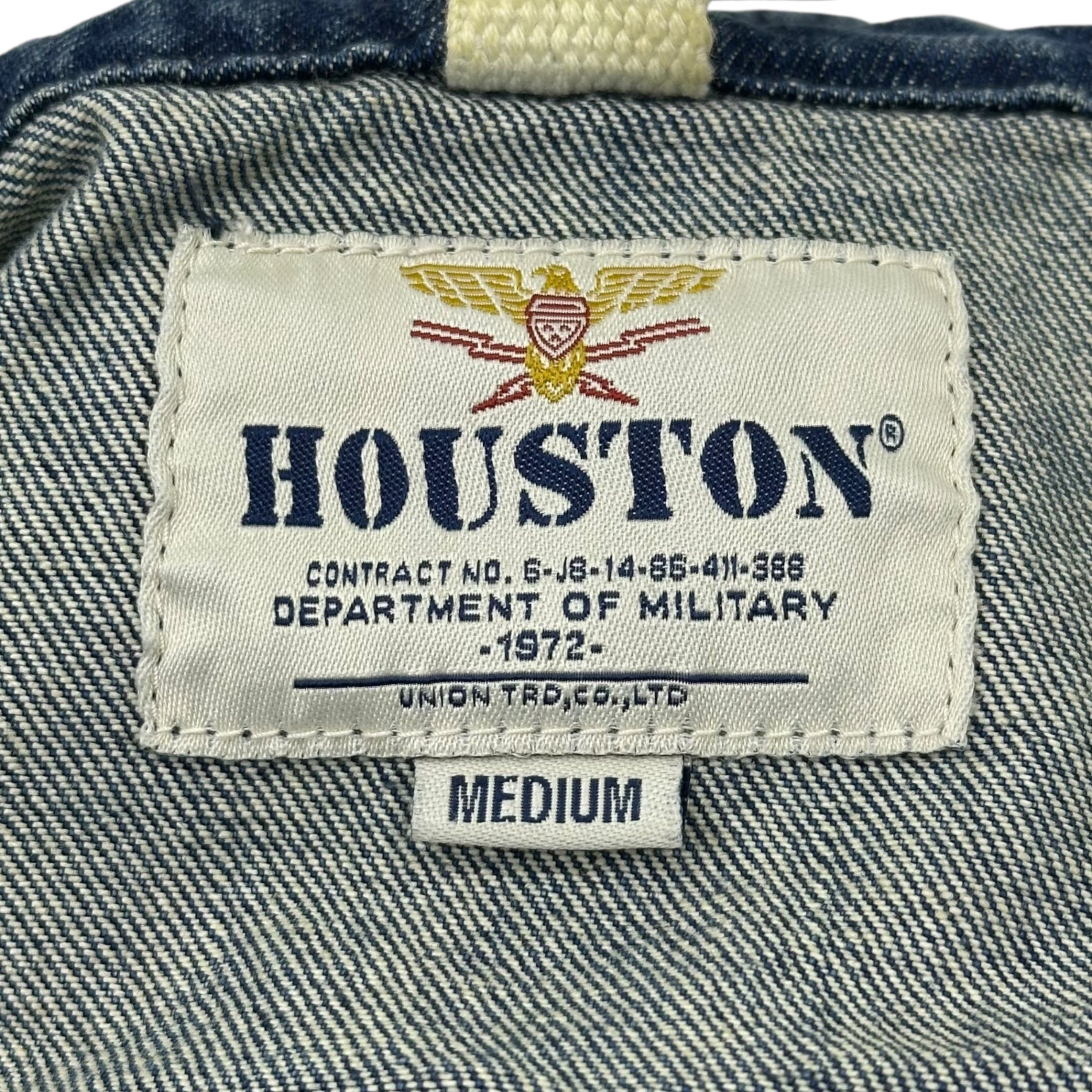 HOUSTON(ヒューストン) Liner-lined Denim Hooded Coat ライナー付き デニム フーデッド コート 50938 M インディゴ