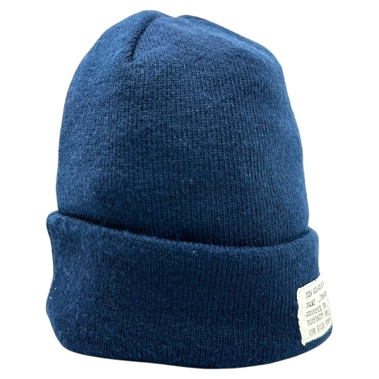NEW ERA x Fragment Design(ニューエラ × フラグメント デザイン) Patch Logo Knit Cap パッチ ロゴ ニット帽 ネイビー×ホワイト