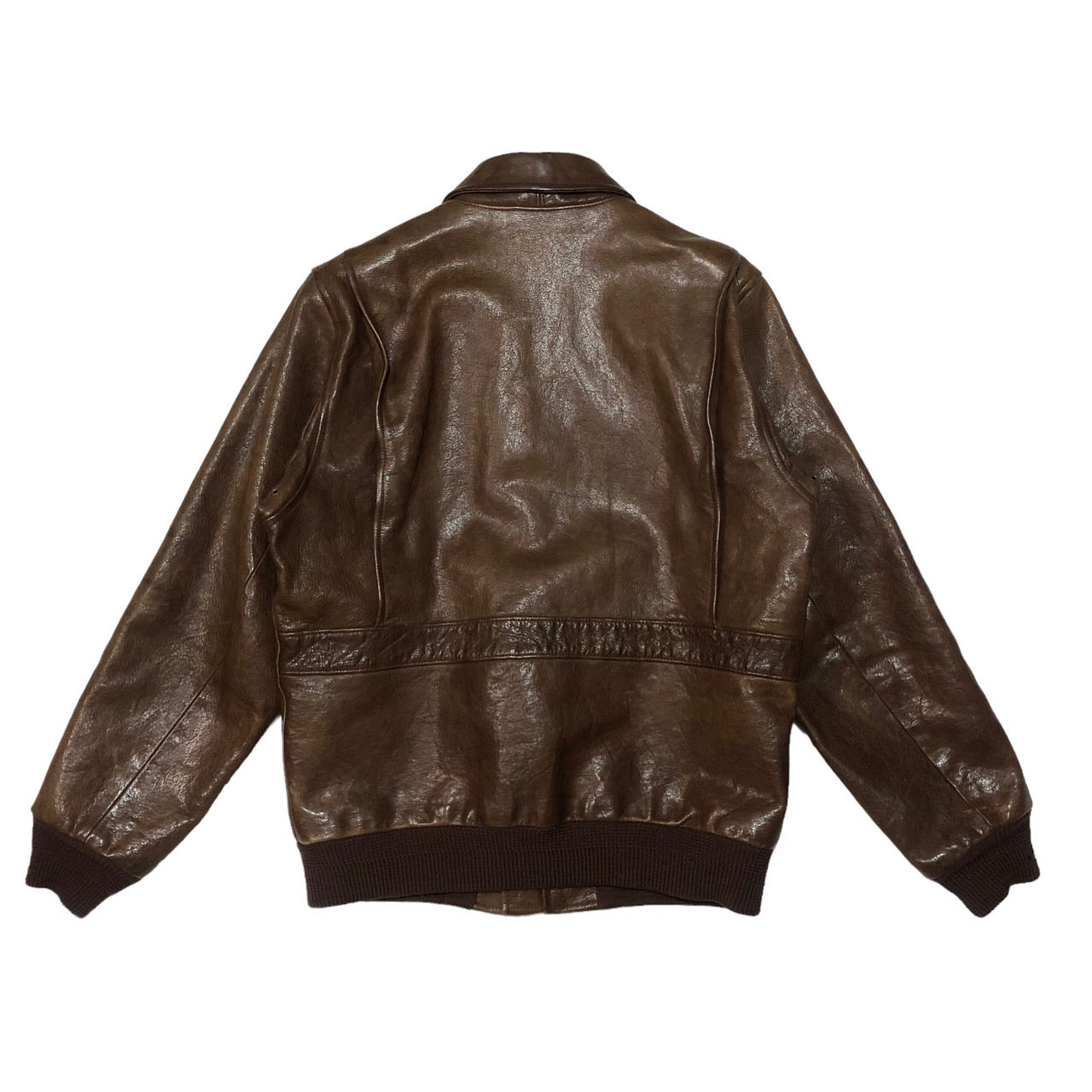 POLO RALPH LAUREN(ポロラルフローレン) A-2フライトジャケット/牛革/カウハイド/レザージャケット 3350-7621 表記無し(Mサイズ程度) ブラウン