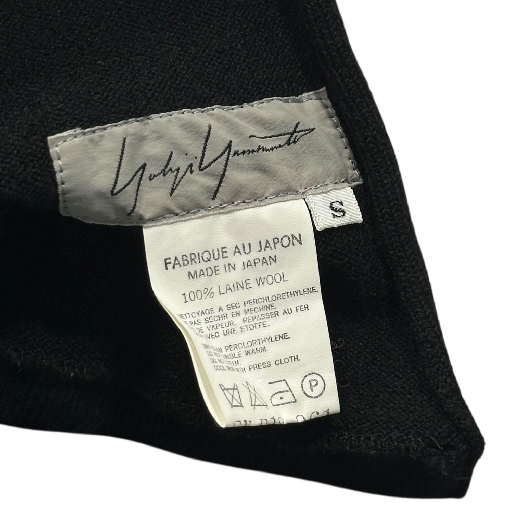 YOHJI YAMAMOTO(ヨウジヤマモト) 98AW Asymmetrical Deformed Knit Sleeveless Dress アシンメトリー 変形 ニット ノースリーブ ワンピース FY-B18-961 S ブラック 90's 90年代 ヴィンテージ