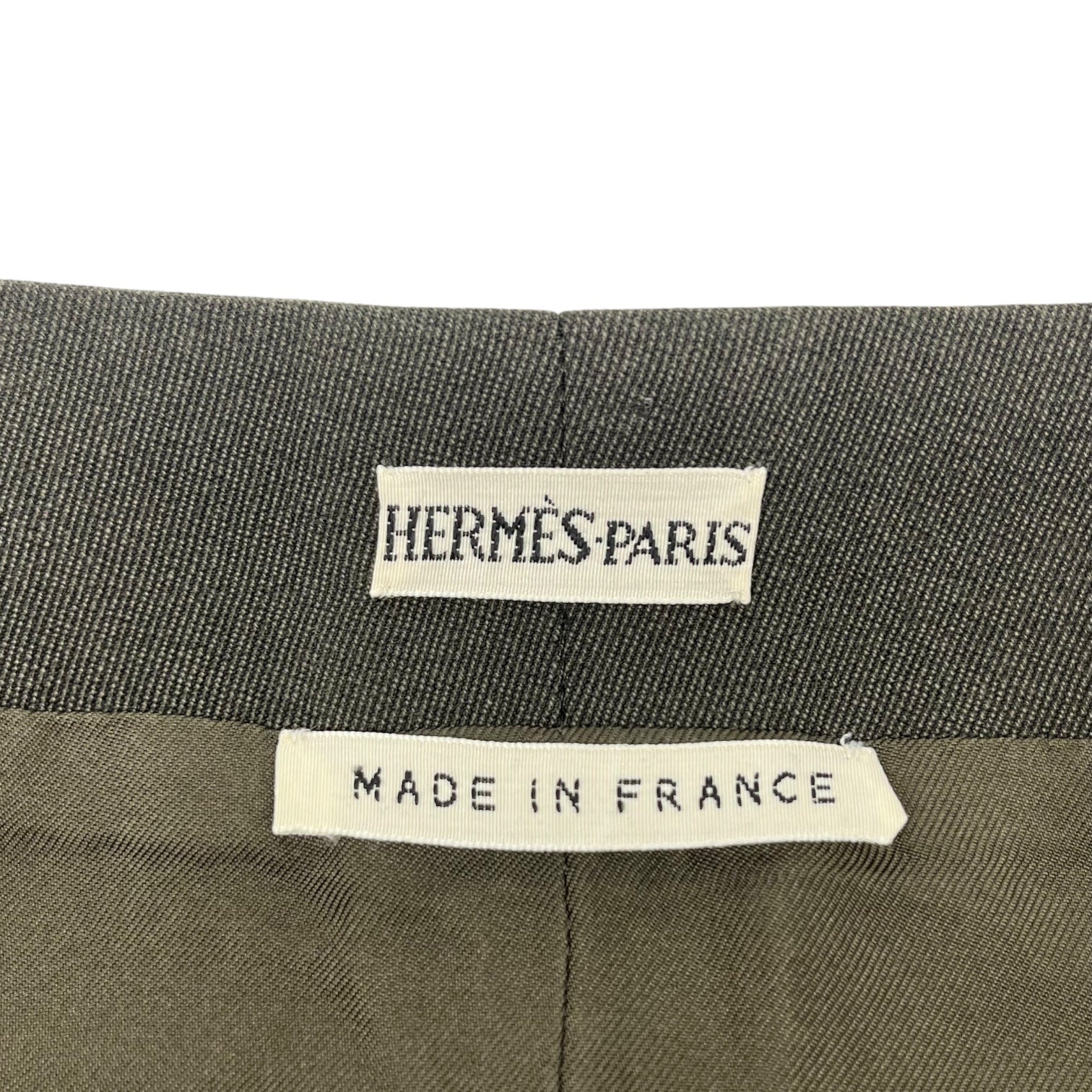 HERMES(エルメス) By Margiela Wool cotton long skirt マルジェラ期 ウール コットン ロング スカート 36(S程度) ブラウン エルメスジャポンタグ