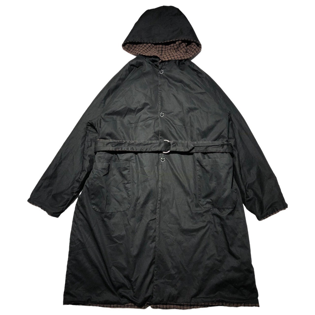 SUNSEA(サンシー) 17AW W-face check jedi coat ダブルフェイス チェック ジェダイ コート 表記無し(FREE) ブラウン×ブラック リバーシブル