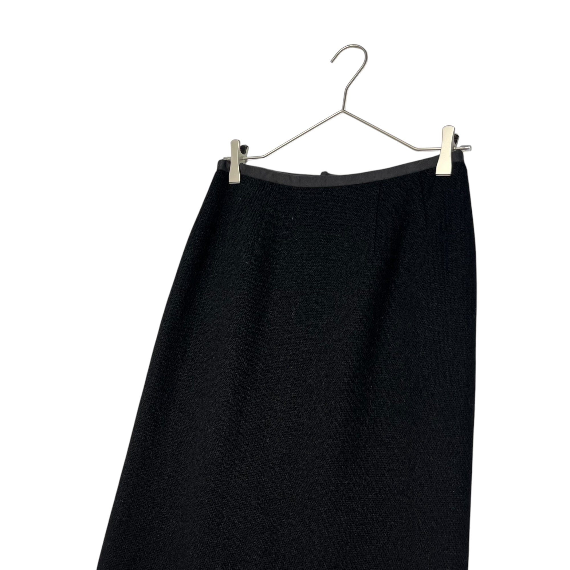 robe de chambre COMME des GARCONS(ローブドシャンブルコムデギャルソン) 90's Vintage wool knee-length skirt ヴィンテージ ウール 膝丈 スカート RS-040270 S程度 ブラック AD1997