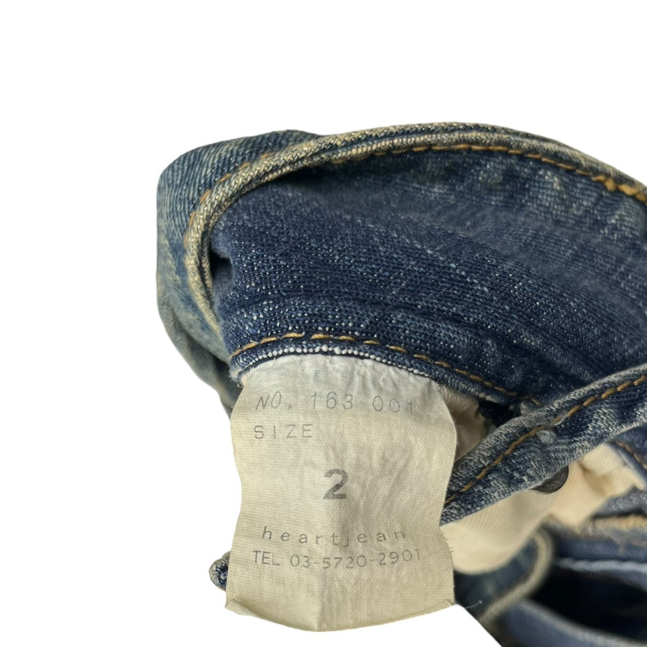 Heart jean(ハートジーン) 00's Flap pocket bondage flare denim pants フラップ ポケット ボンテージ フレア デニム パンツ M インディゴ Y2K