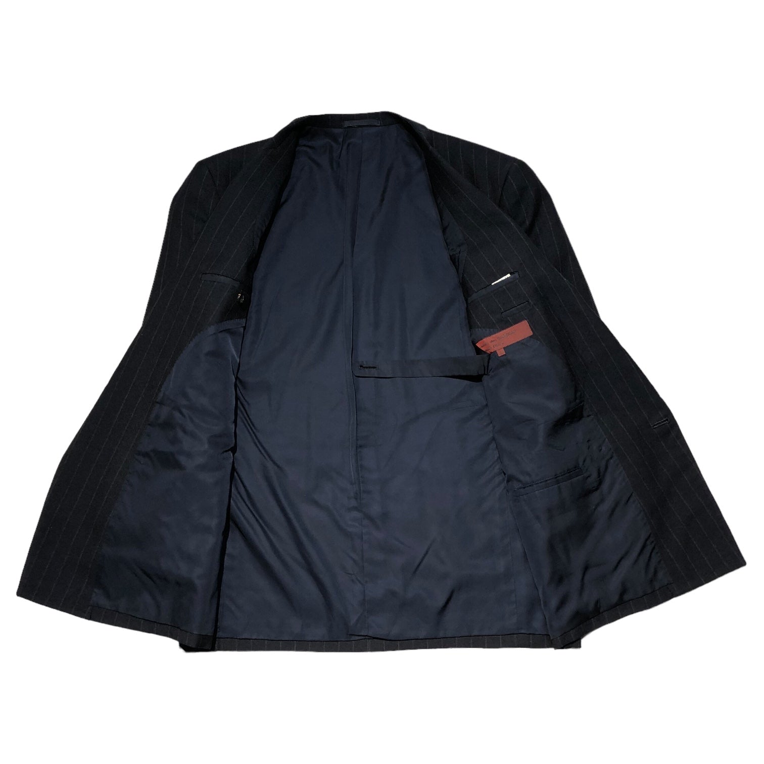 COMME des GARCONS HOMME DEUX(コムデギャルソンオムドゥ) 90's striped double jacket ストライプ ウール ダブル ジャケット DS-25005L L ネイビー AD1992 90年代