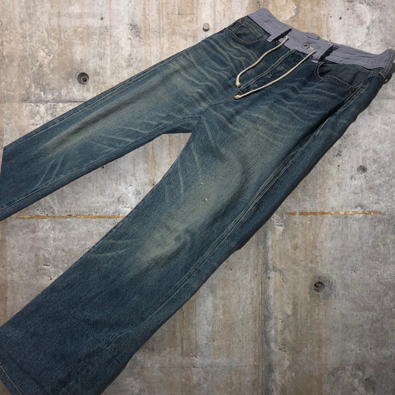 COMME des GARCONS JUNYA WATANABE MAN(コムデギャルソンジュンヤワタナベマン) 16SS裏ペイズリーデニムパンツ WQ-P036 XS ブルー AD2015