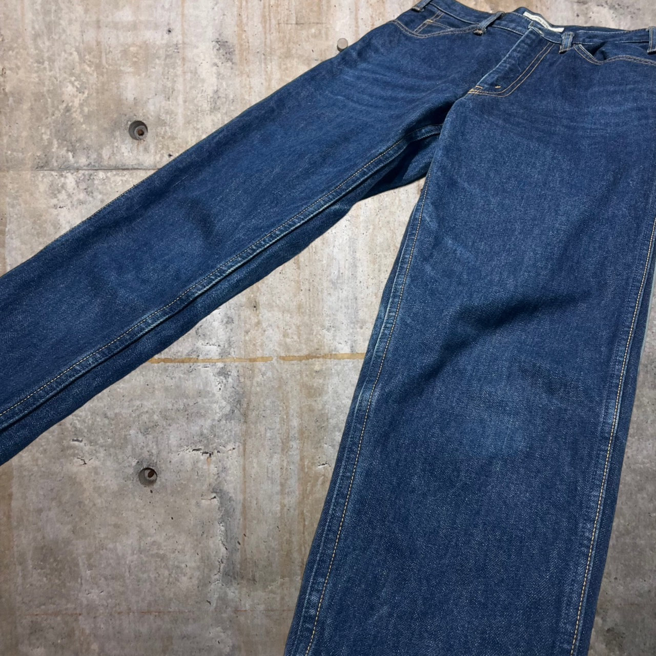 LIVING CONCEPT(リビングコンセプト) 5POCKET WIDE DENIM PANTS 161-90501 0(XSサイズ程度) ブルー