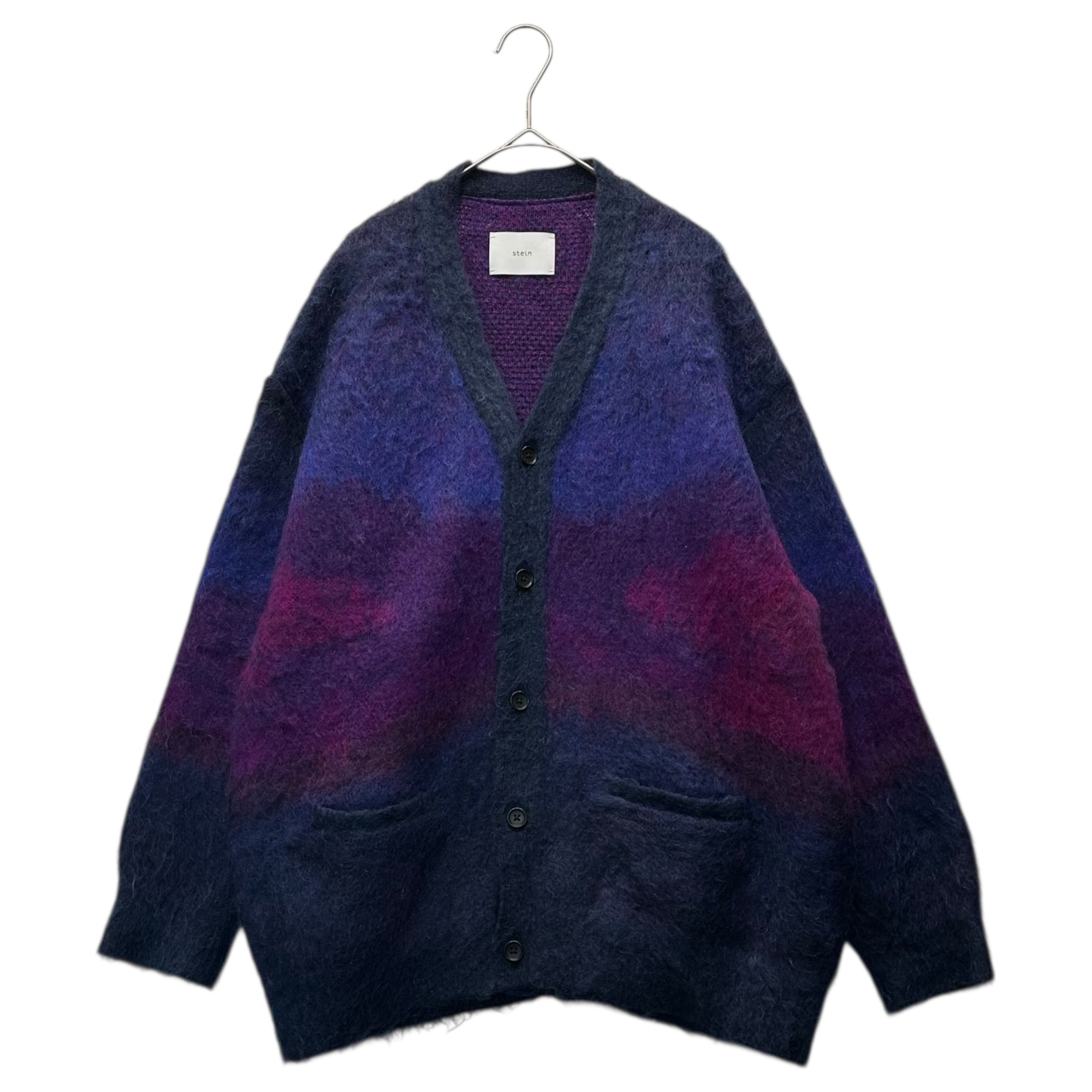 stein(シュタイン) 22AW Grdation Mohair Cardigan グラデーション モヘア カーディガン ST.448 S ブルー×パープル