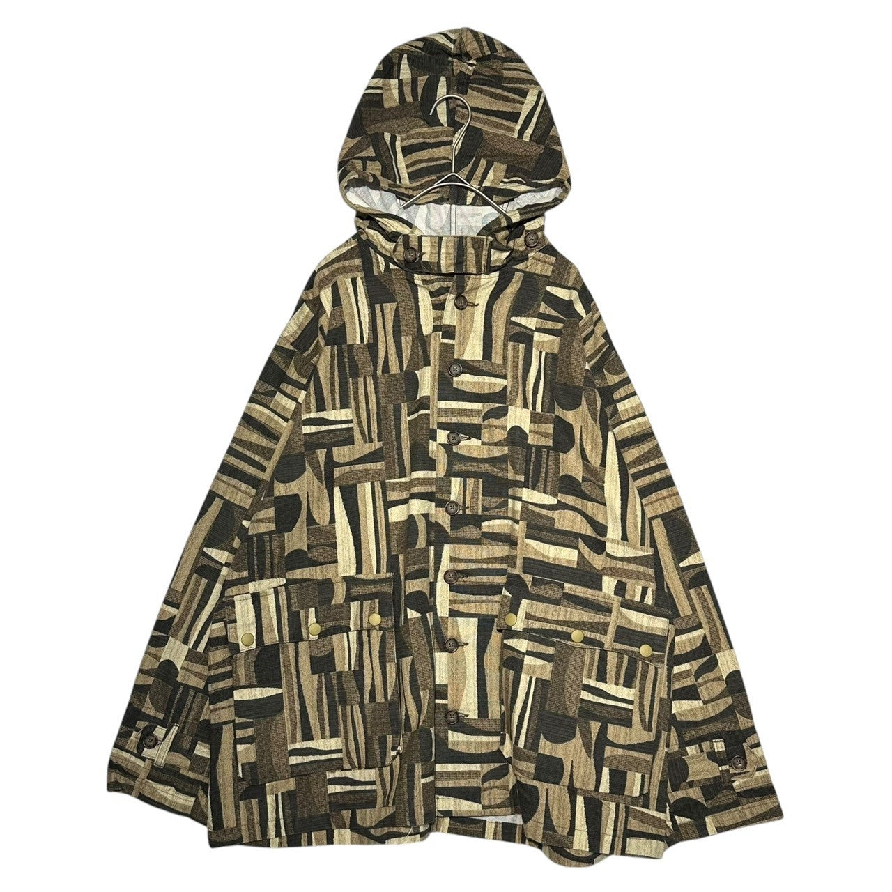 AiE(エーアイイー) Krazy Parka Cotton クレージー パーカー コットン 総柄 S ブラウン マウンテンパーカー ジャケット ブルゾン
