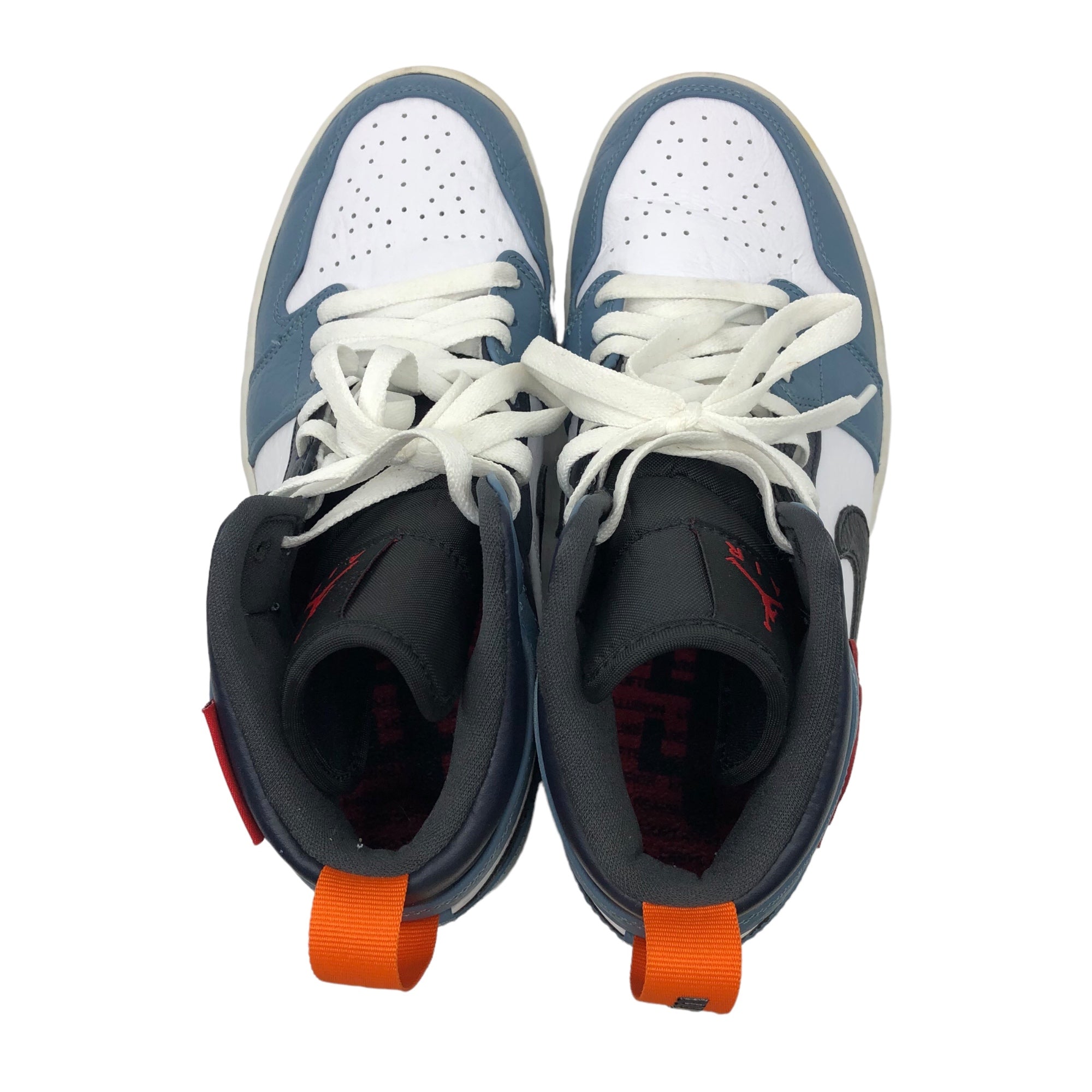 NIKE × FACETASM(ナイキ×ファセッタズム) Jordan1 Mid Fearless Facetasm ジョーダン1 ファセッタズム CU2802-100 25.5cm ホワイト×ブルー 箱付