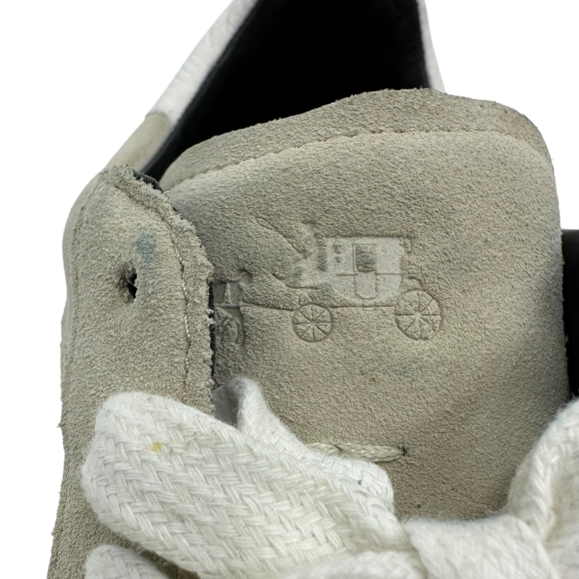 COACH(コーチ) GERMAN TRAINER ジャーマン トレーナー G1555 27cm ホワイト×グレー ローカット シューズ スニーカー レザー 箱付