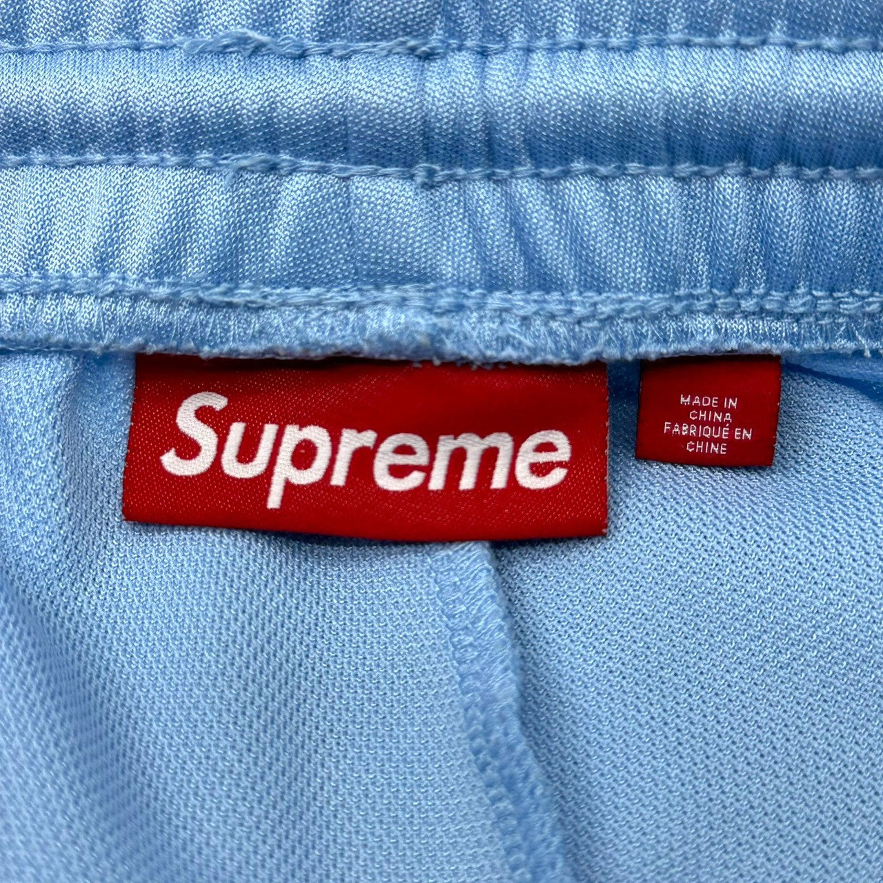 SUPREME(シュプリーム) 24SS Tricot Track Pant トリコ トラック パンツ L スカイブルー×レッド ロゴ ジャージ
