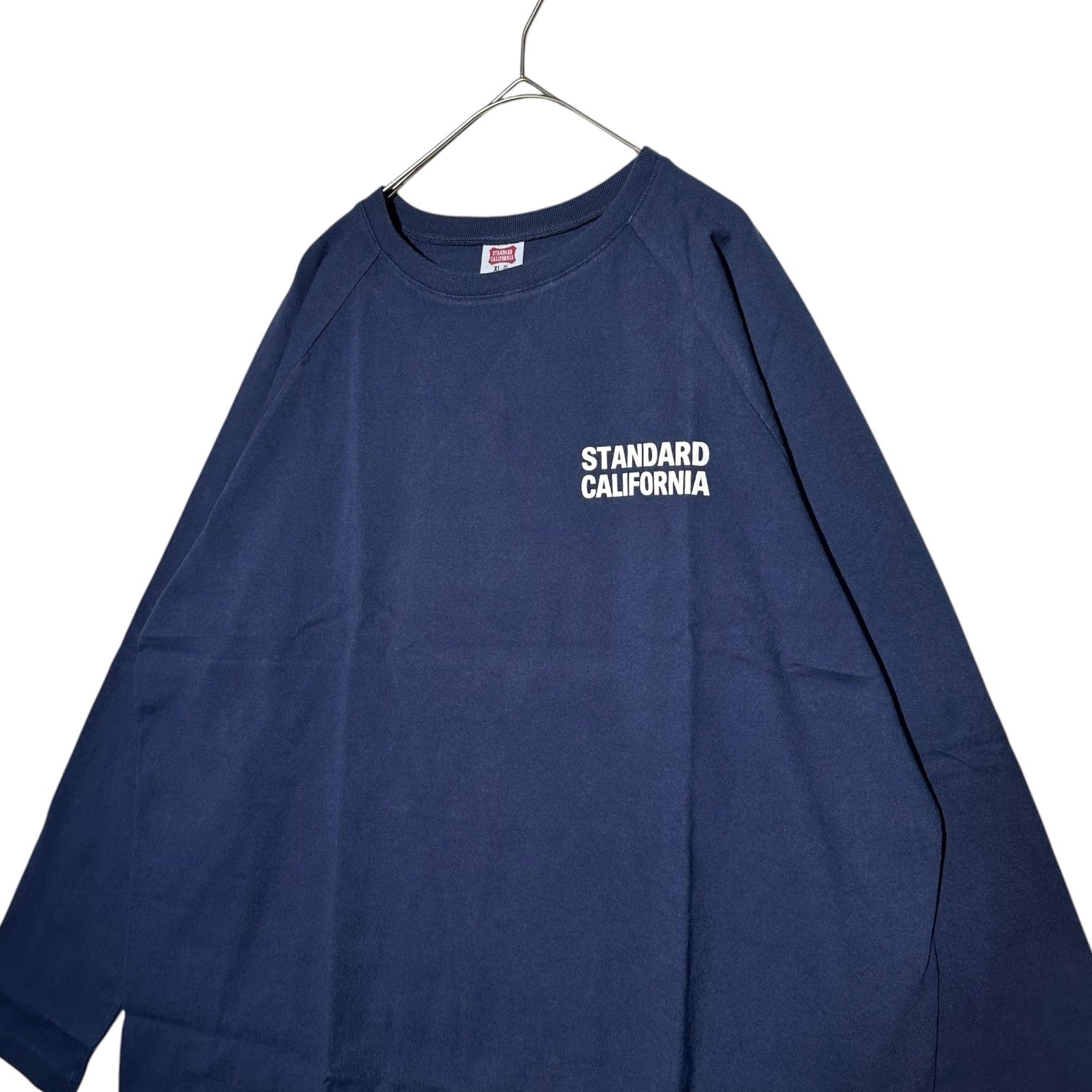 STANDARD CALIFORNIA(スタンダード カリフォルニア) SD US Cotton Logo Baseball T コットン ロゴ ベースボール 長袖 Tシャツ TSBLC090 XL ネイビー