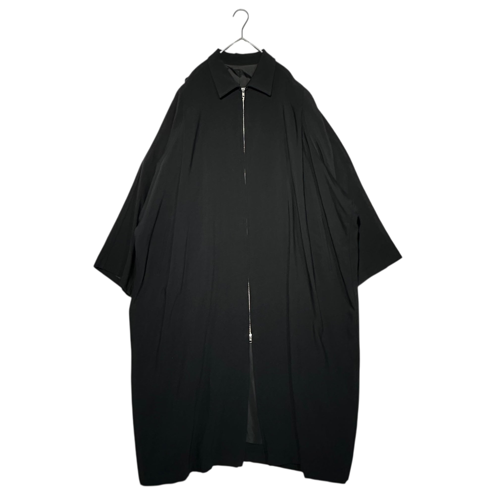 Y's(ワイズ) 02AW Wool Gabardine Zip-Up Super Long Coat ウールギャバジン ジップアップ スーパー ロング コート YM-C08-125 表記無(FREE) ブラック アーカイブ