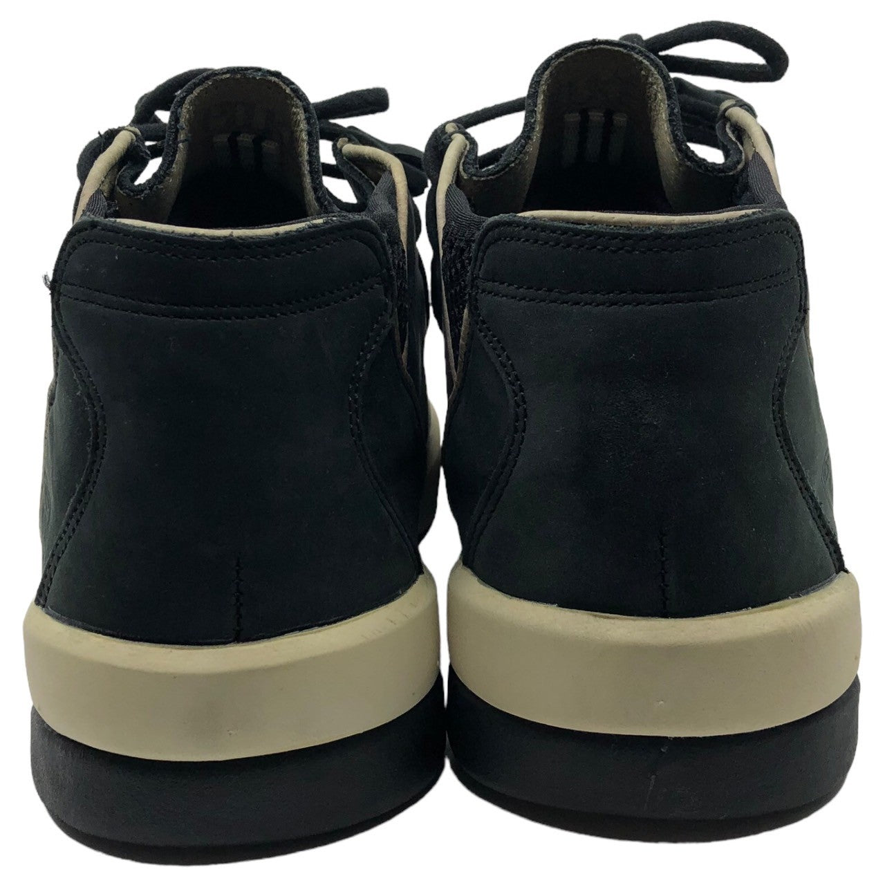 GOODENOUGH × VISVIM (グッドイナフ×ビズビム/ヴィズヴィム) POLKE ポルケ チャッカー スニーカー ヌバック 9 ブラック NUBUK 箱付
