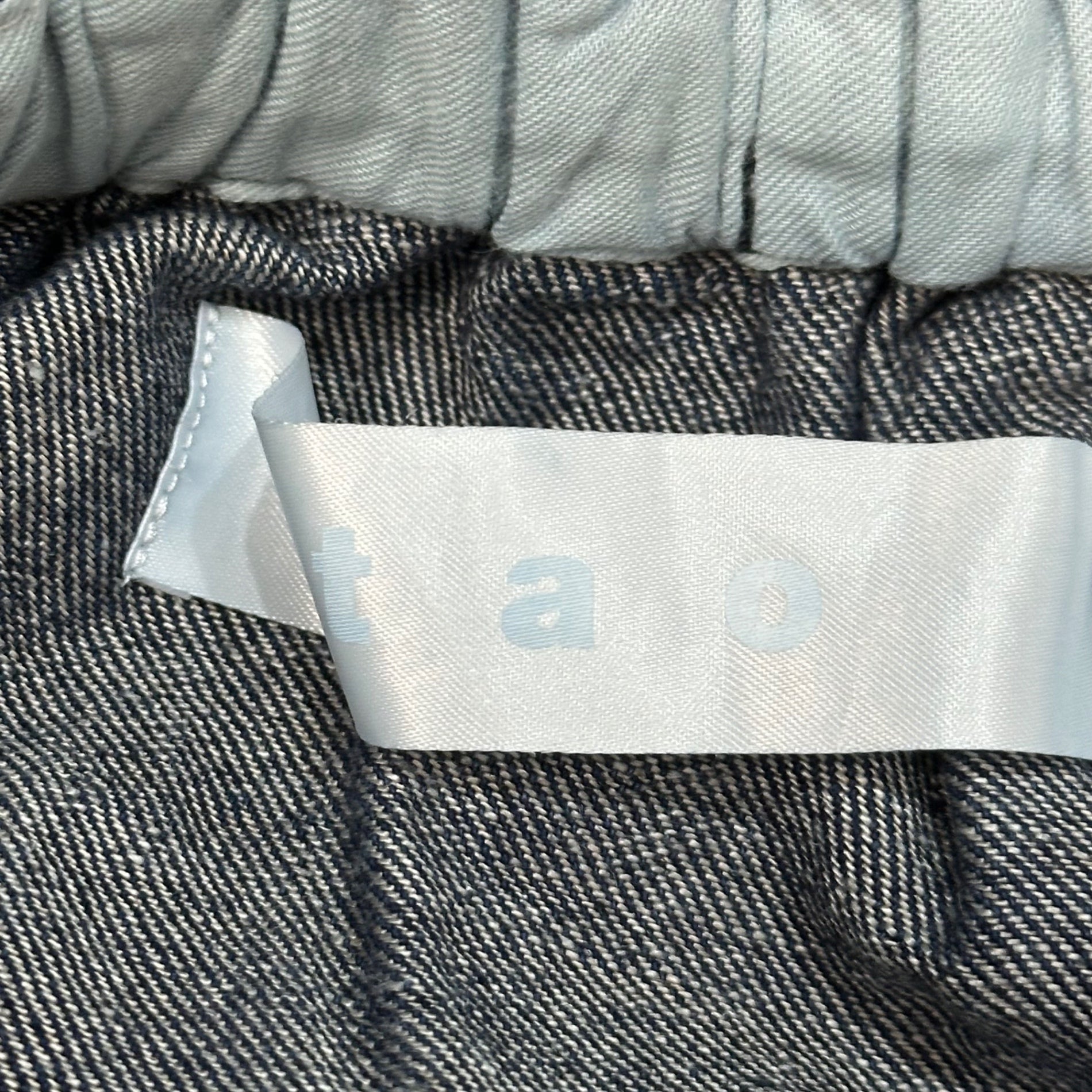 TAO(タオ) 24SS Cotton Linen Denim Washed Waist Elastic Pants コットン リネン デニム 製品洗 ウエストゴム パンツ TM-P014 FREE インディゴ AD2023