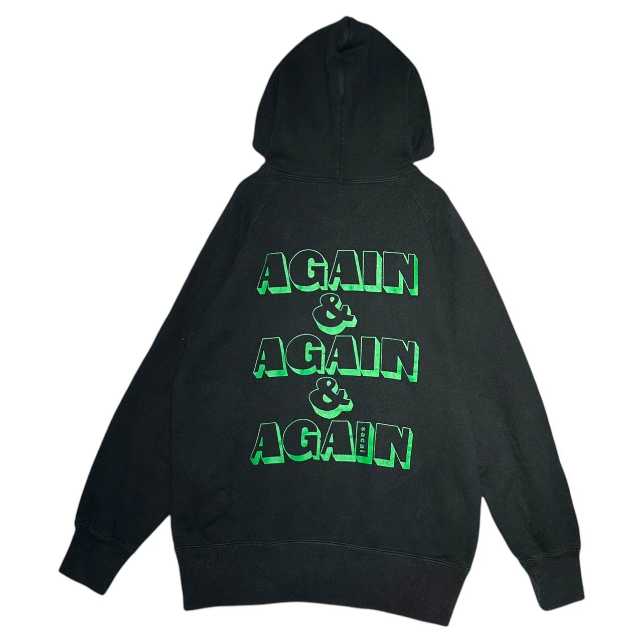 sacai(サカイ) 22AW AGAIN & AGAIN & AGAIN Hoodie ロゴ プルオーバー パーカー 22-0444S 0 ブラック