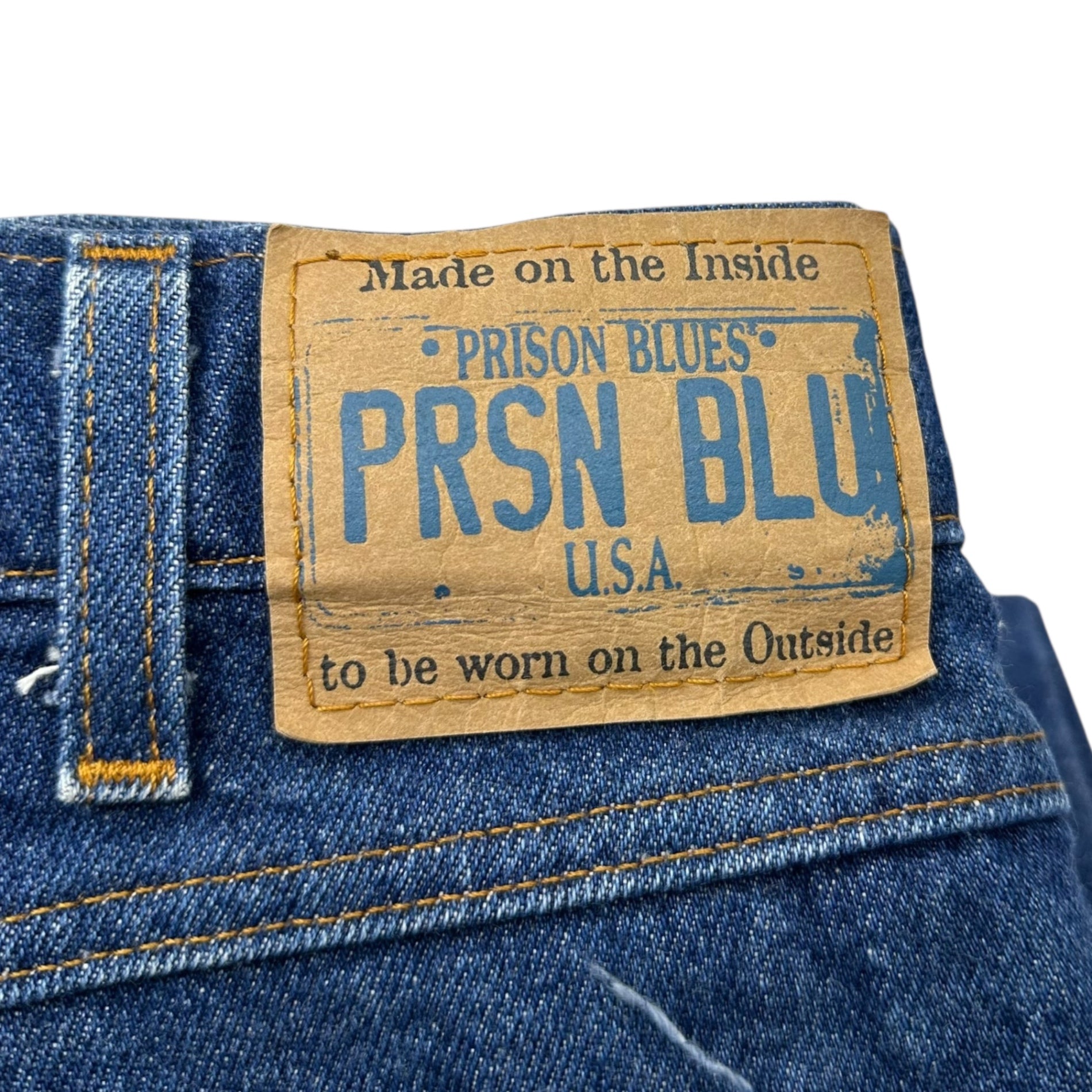 PRISON BLUES(プリズンブルース) Tapered Denim Pants テーパード デニム パンツ 114316 W36 インディゴ