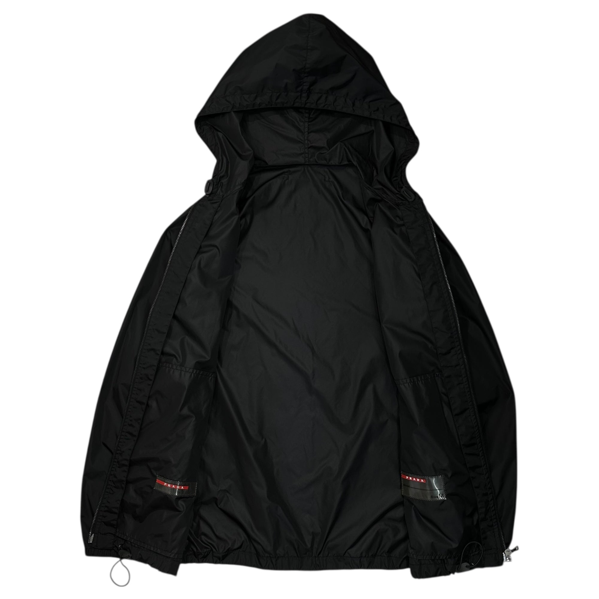 PRADA SPORT(プラダスポーツ) 2007's Sleeve Logo Nylon Parka 袖 ロゴ ナイロン マウンテンパーカー M ブラック 00's