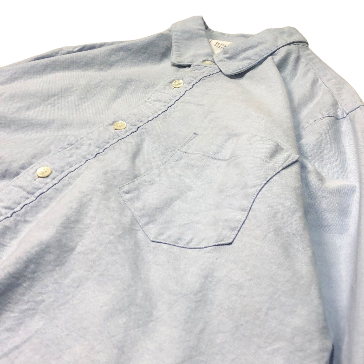 sacai(サカイ) 17SS Drawstring Shirts ドロスト シャツ SIZE 3(L) ライトブルー×ホワイト ドローコード