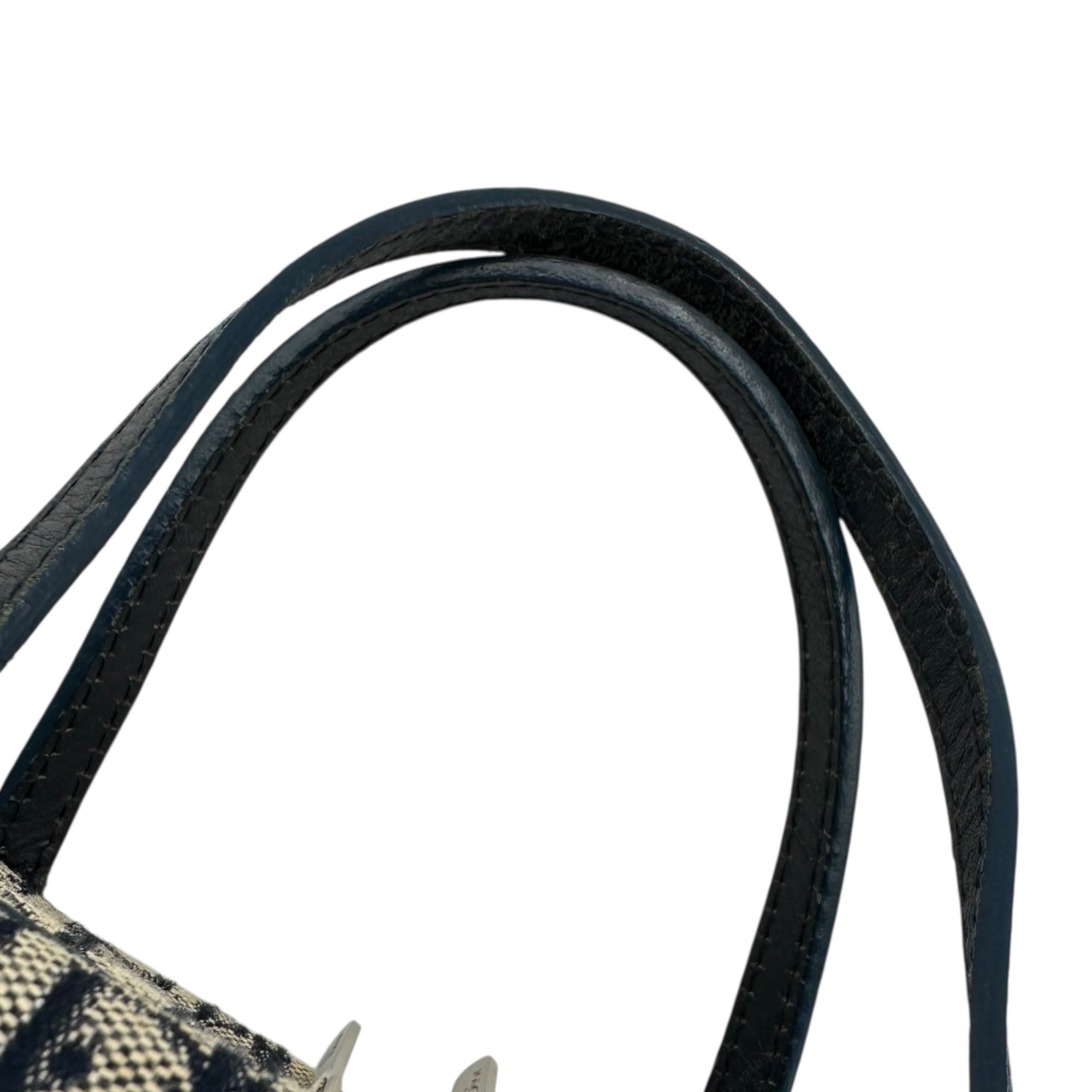 Christian Dior(クリスチャンディオール) Trotter Oblique Travel Handbag トロッター オブリーク トラベル ハンド バッグ MC0053 グレー×ネイビー