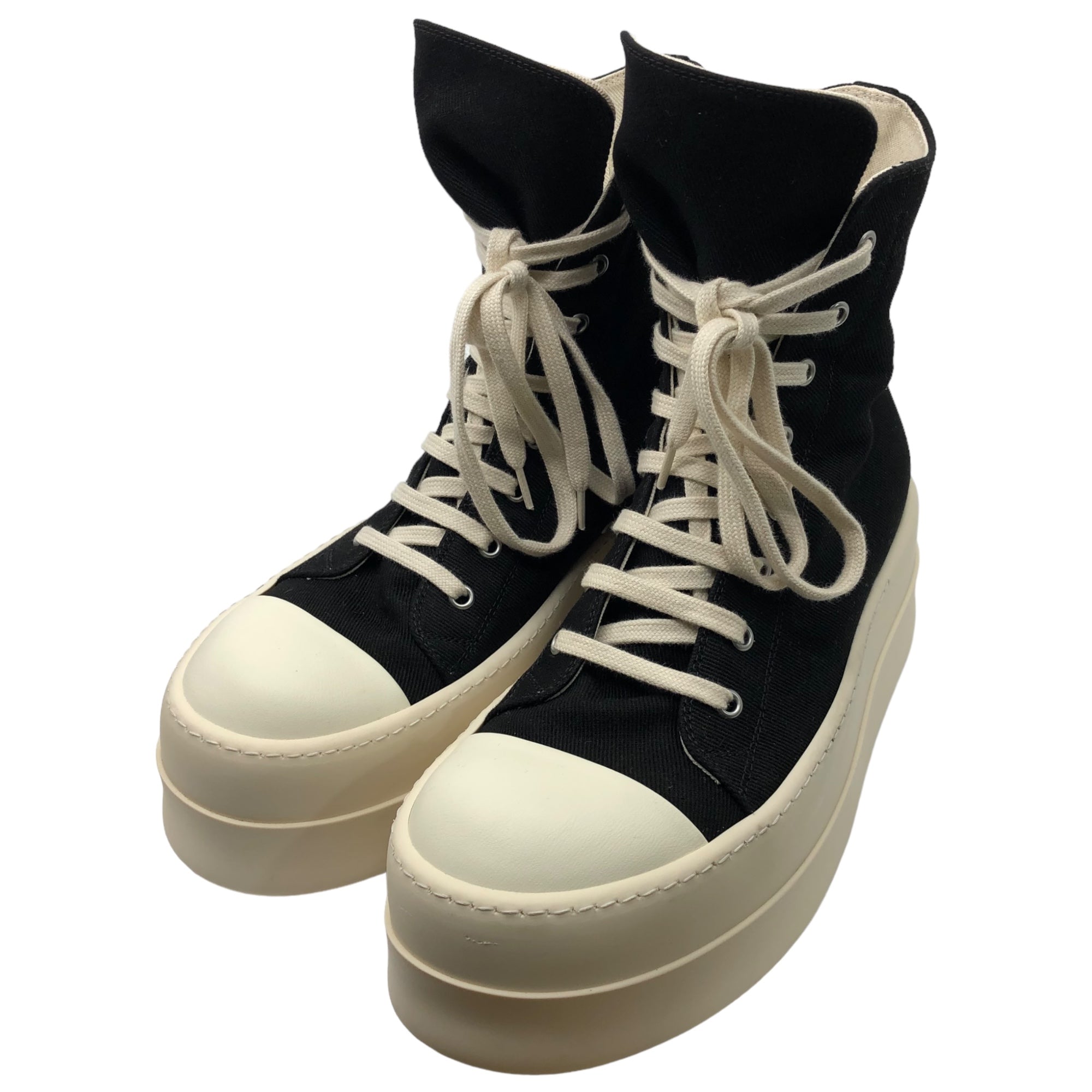 DRKSHDW(ダークシャドウ) 23AW MEGA BUMPER SNEAKS メガ バンパー スニーカー DU02C5831 43(28cm程度) ブラック×ホワイト 箱付 リックオウエンス