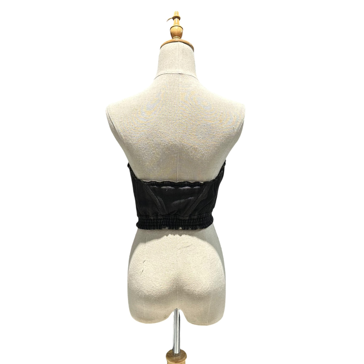 FUMIKA_UCHIDA(フミカウチダ) 2023SS STRETCH DENIM BUSTIER ストレッチ デニム ビスチェ FU-R-TP002DM 36 ブラック