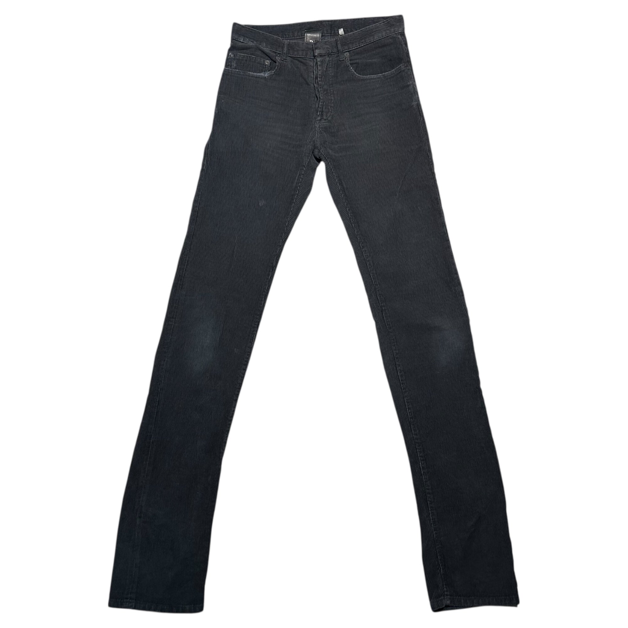 Dior HOMME(ディオールオム) Super Slim Skinny Corduroy Pants スーパースリム スキニー コーデュロイ パンツ W27 ブラック