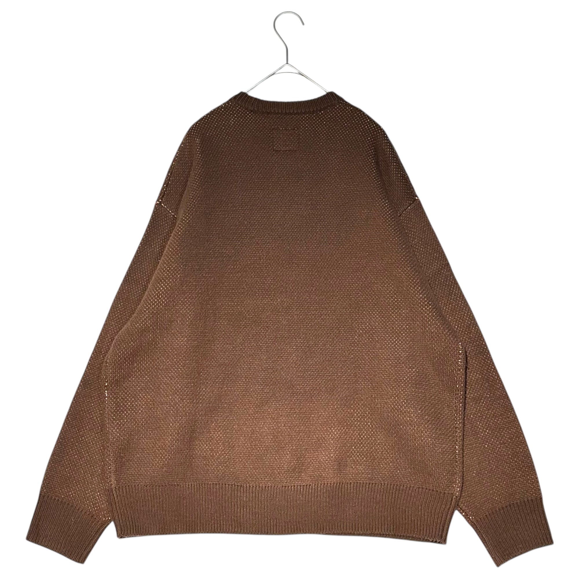 SUPREME(シュプリーム) 22AW×Dickies Sweater フロントロゴ デザイン アクリル ニット セーター S ブラウン