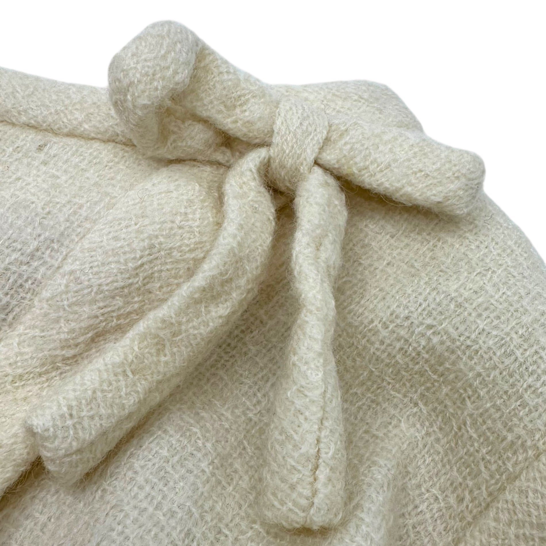 VINTAGE(ヴィンテージ) 60's~ wool knit half sleeve onepiece ニットとデザインボタンの半袖ウールワンピース 表記無し(Mサイズ程度)/袖の裏部分に傷あり ベージュ