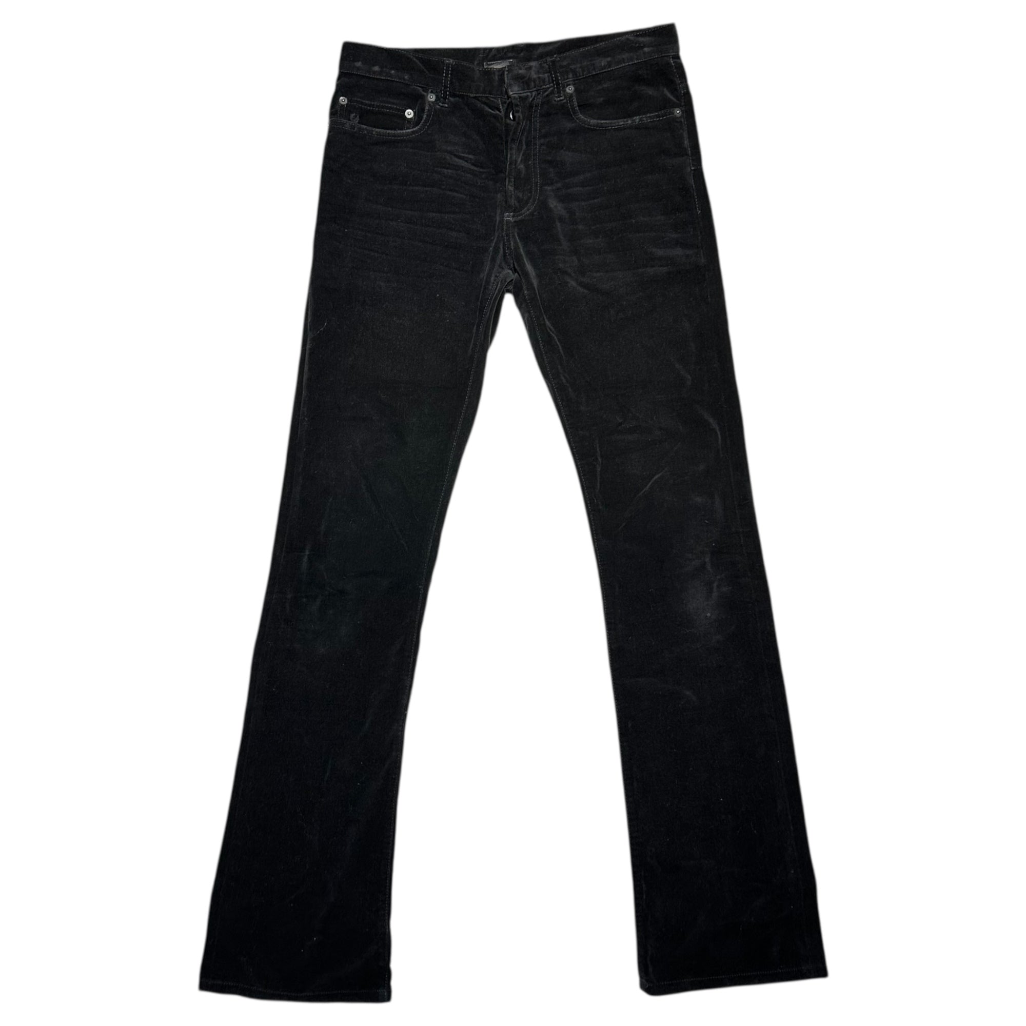 Dior HOMME(ディオールオム) Super Slim Skinny Velvet Pants スーパースリム スキニー ベロア パンツ W29 ブラック