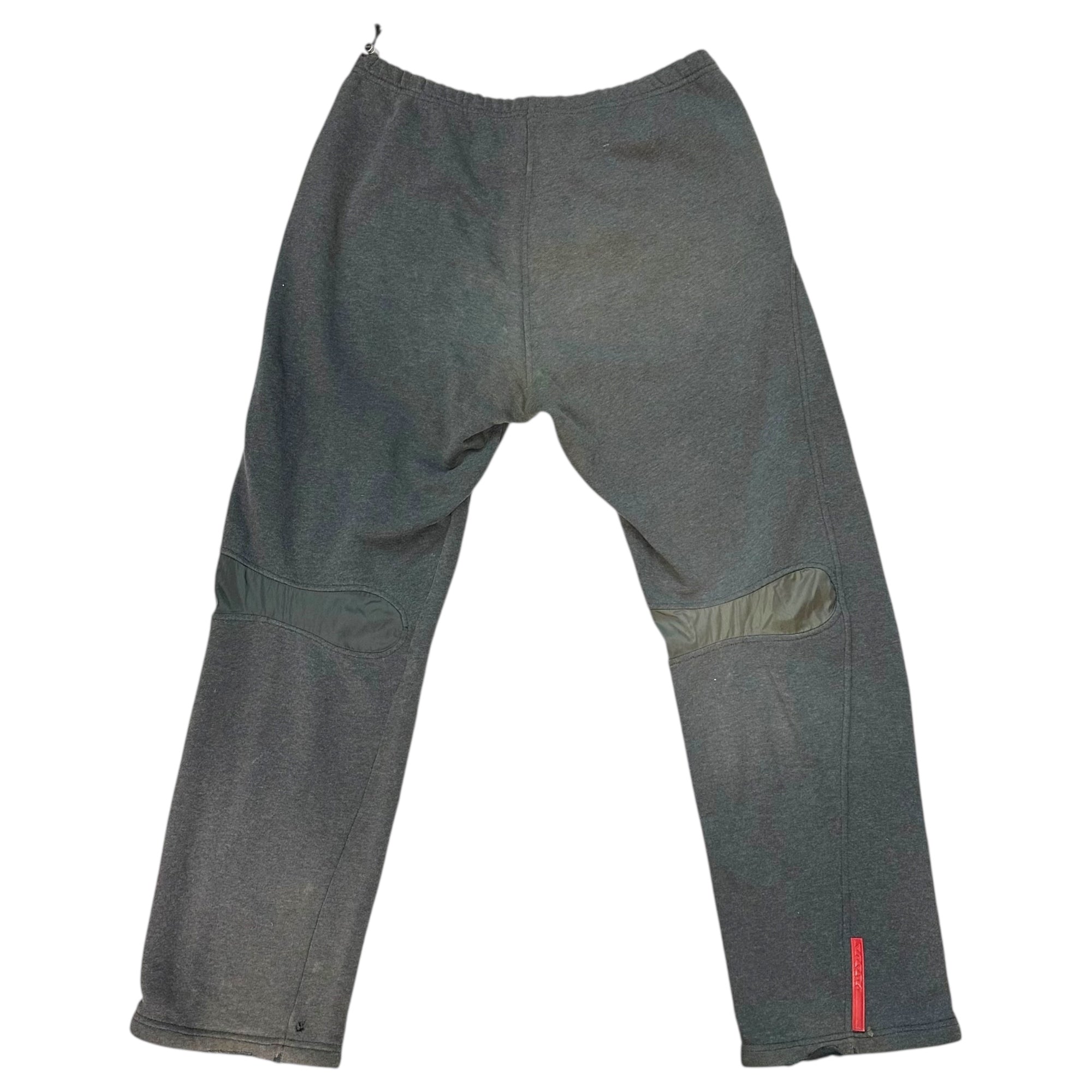 PRADA SPORT(プラダスポーツ) 00's Archive Nylon-Blend Sweatpants アーカイブ ナイロン切替 スウェット パンツ M グレー