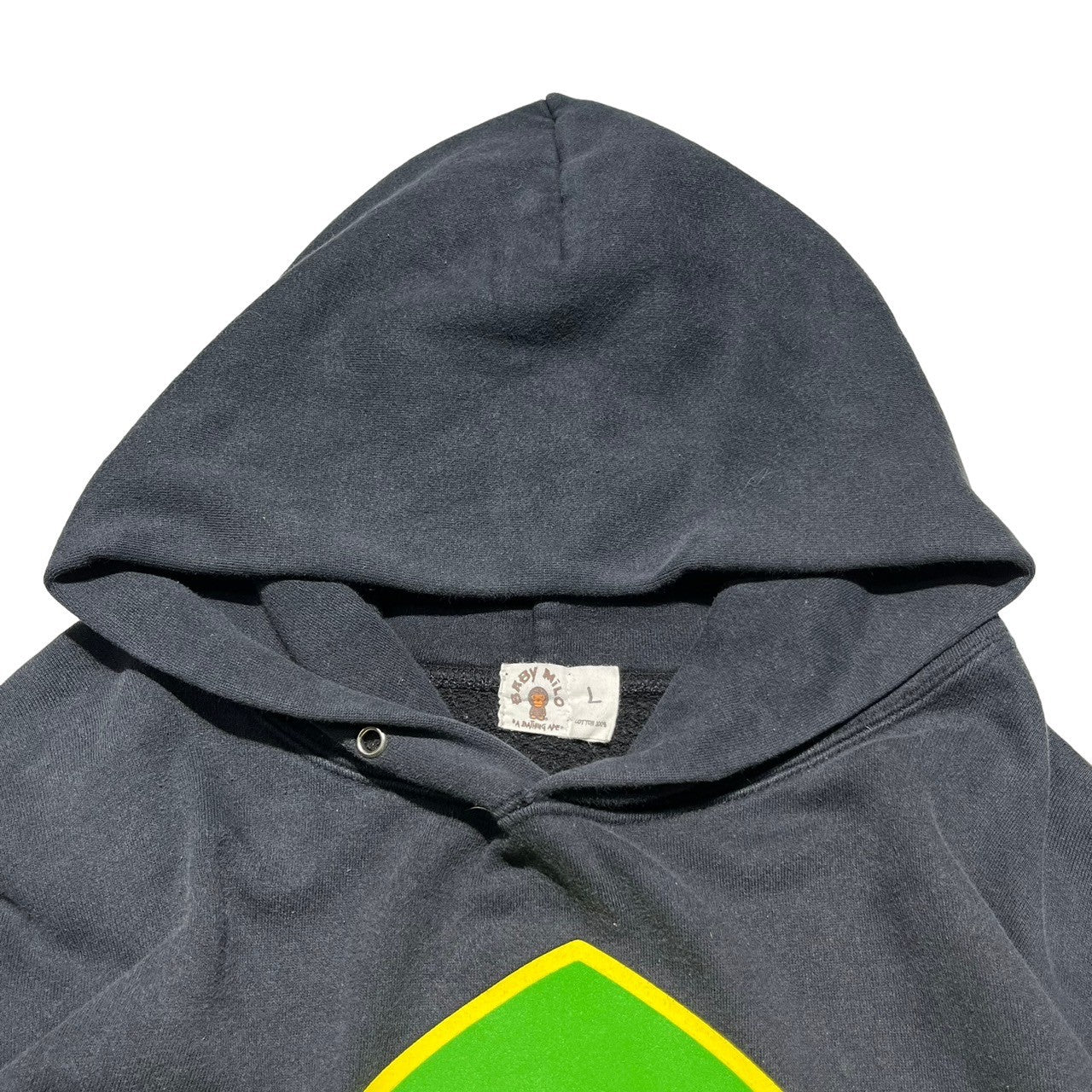 A BATHING APE(アベイシングエイプ) 90's Robot MiLO PARKA 90年代 ロボット マイロ パーカー L ブラック×グリーン