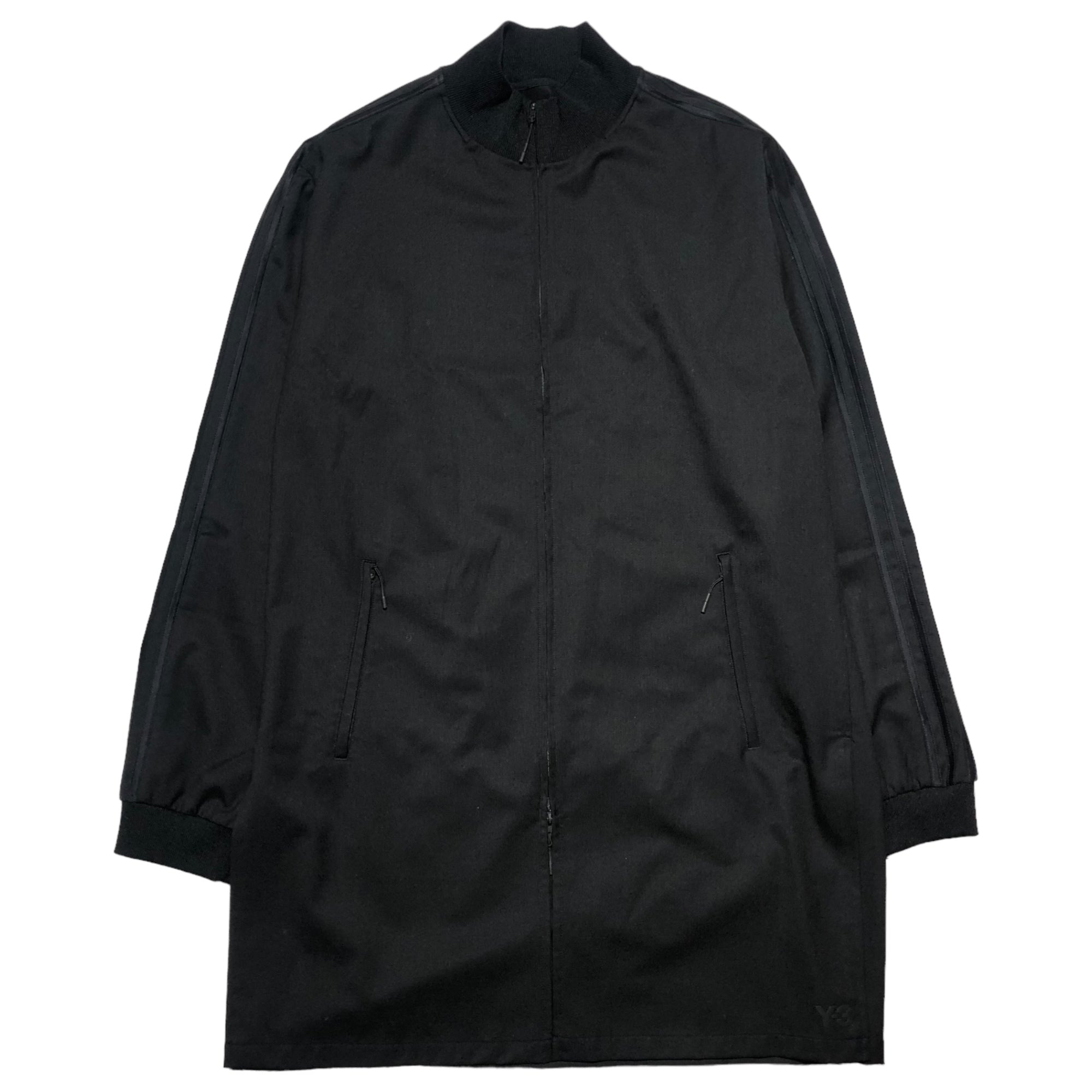 Y-3(ワイスリー) CRFT 3STP LONG TRACK TOP ロング トラック ジャケット FN5752 M ブラック コート Yohji Yamamoto adidas ウール コート