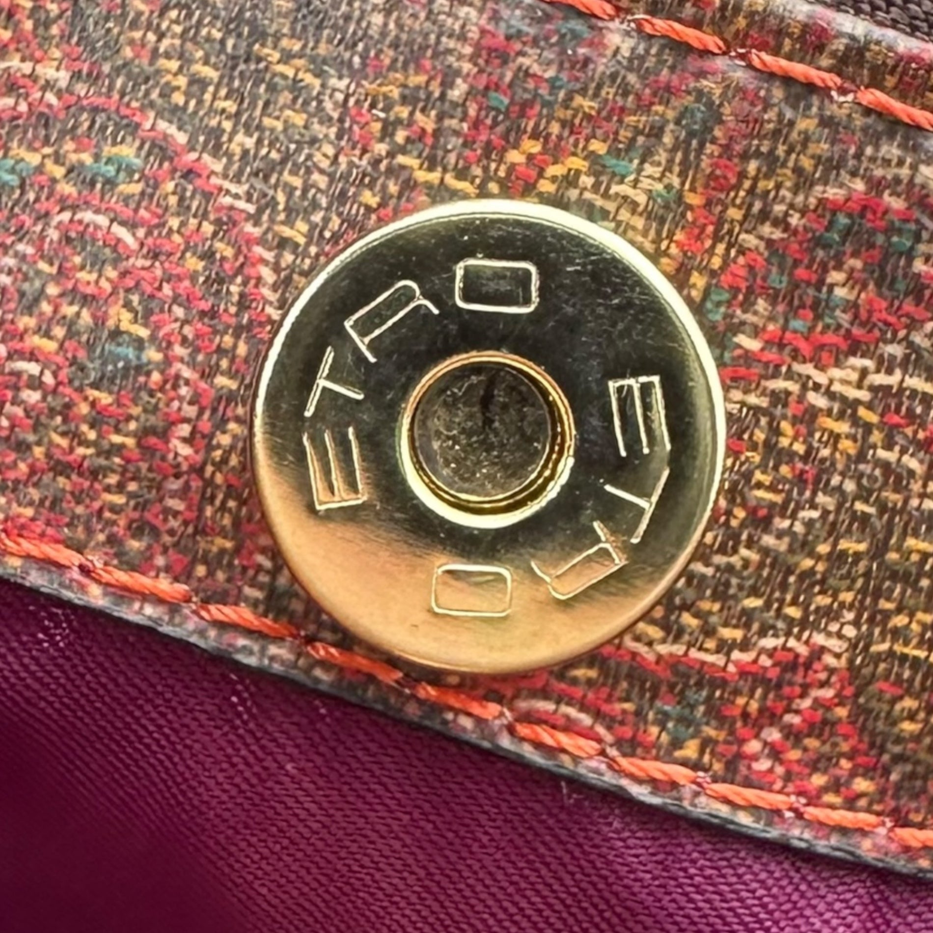 ETRO(エトロ) Multi-Color Handle Paisley Tote Bag マルチカラーハンドル ペイズリー トート バッグ 1968-9233 ブラウン