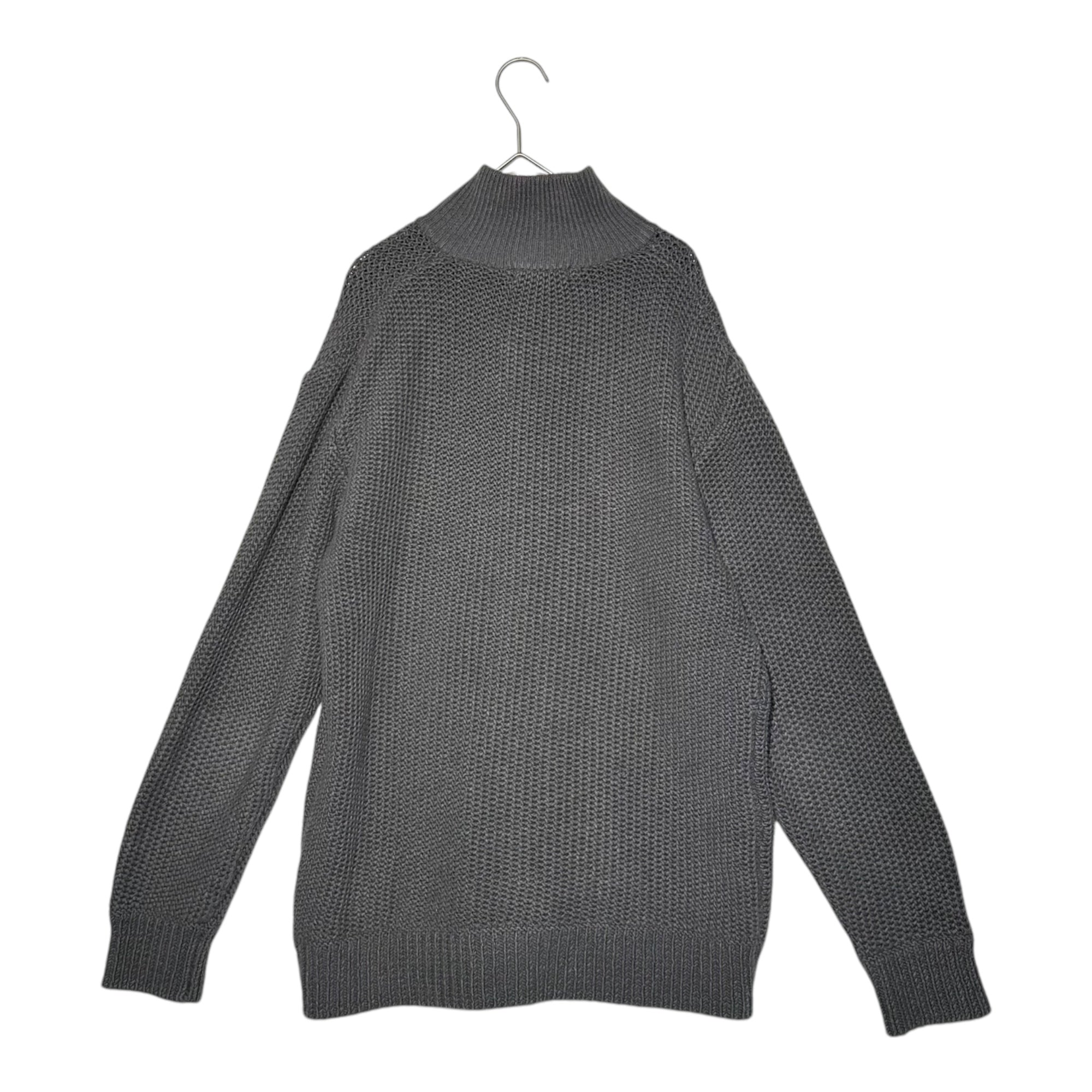 BURBERRY BLACK LABEL(バーバリーブラックレーベル) ニット ボタン ハイネック カーディガン D1N97-461-06 3 グレー