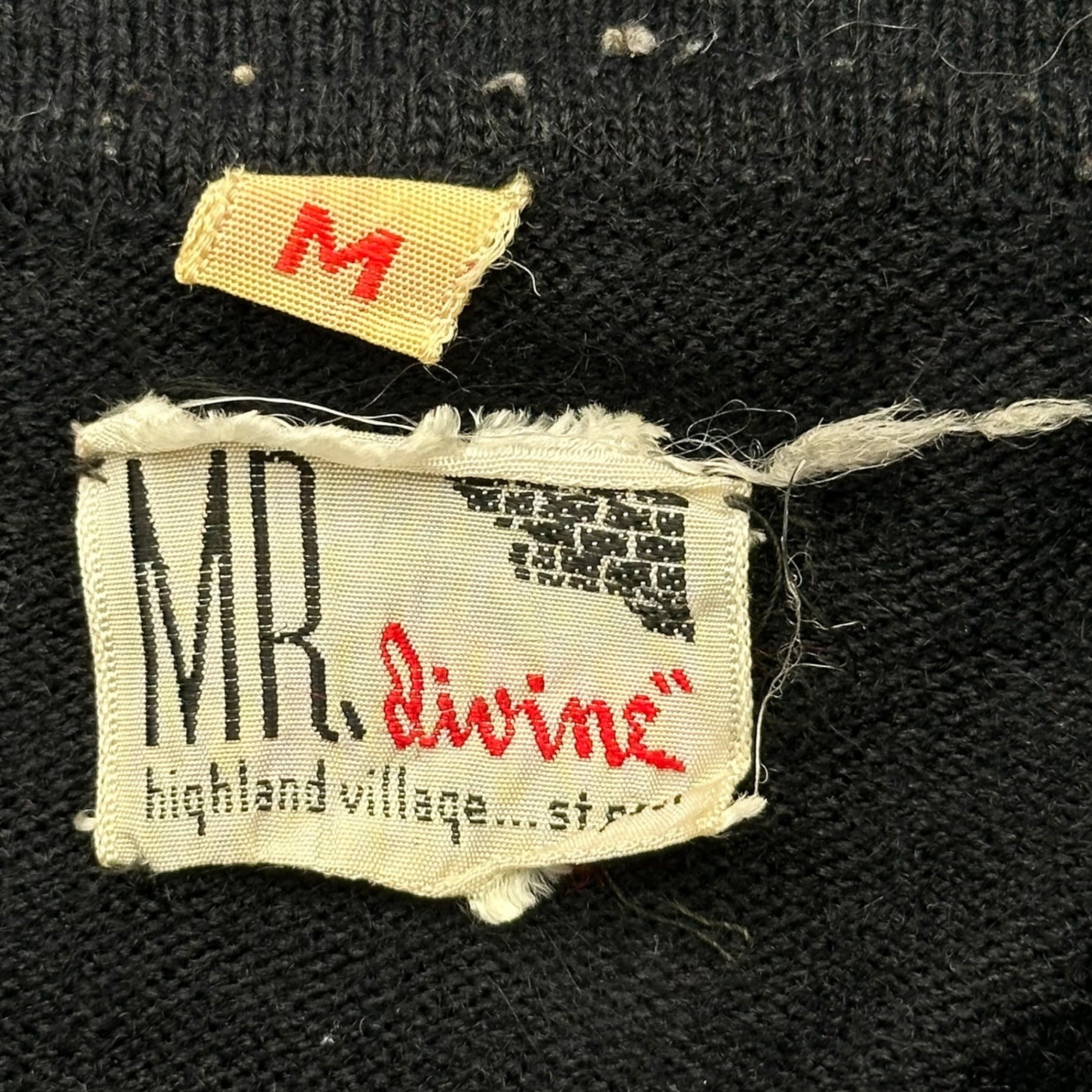 Mr. divine(ミスターディバイン) 60's Striped Knit Polo Shirt ストライプ ニット ポロ シャツ M ネイビー 推定60年代 ヴィンテージ
