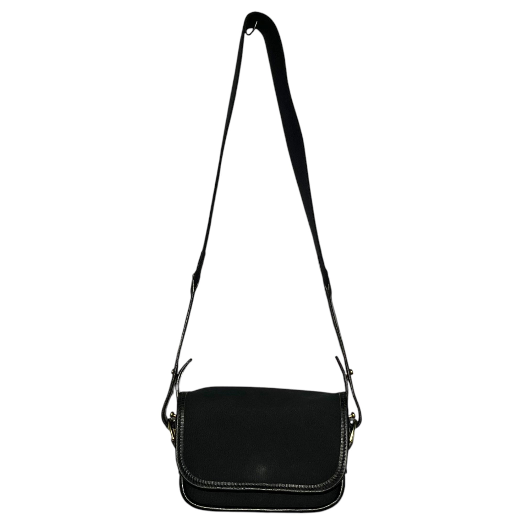 AURALEE × BRADY(オーラリー × ブレディ) TYPE EDEN Cotton canvas x leather mini shoulder bag タイプ 「エデン」 コットンキャンバス × レザー ミニ ショルダー バッグ BRADY22-BBL-02 FREE ブラック 参考定価38,500円(税込)