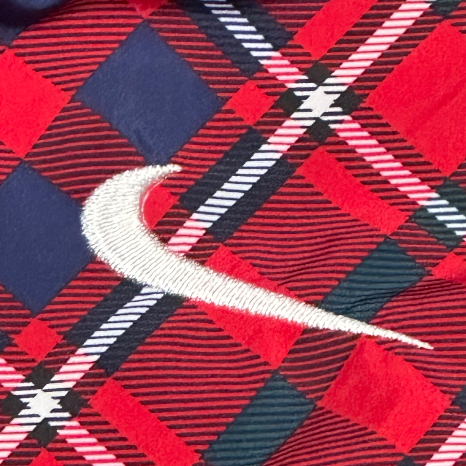 F.C.Real Bristol FCRB(エフシーレアルブリストル) 12SS Checkered Zip-Up Poly Hoodie チェック柄 ジップアップ ポリ フーディー パーカー SP121003A40 M レッド×ブルー